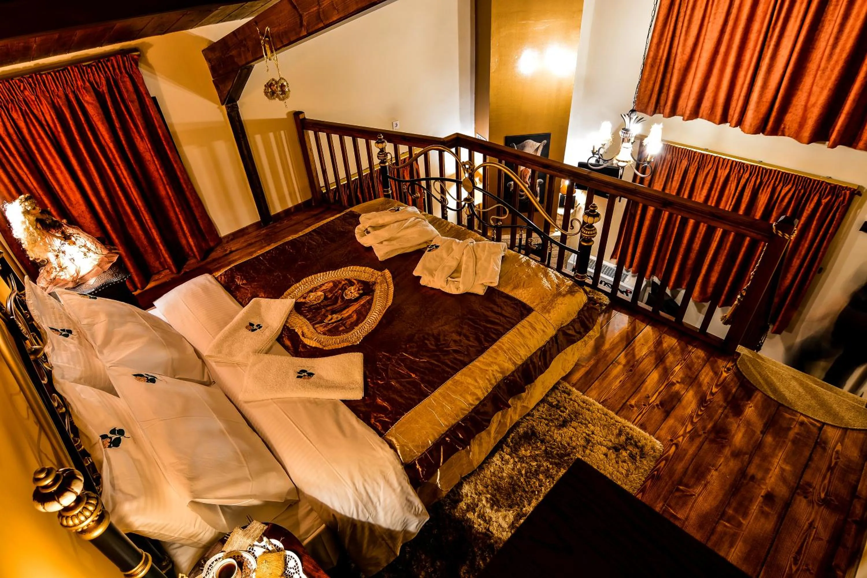 Bed in Camelia Suites