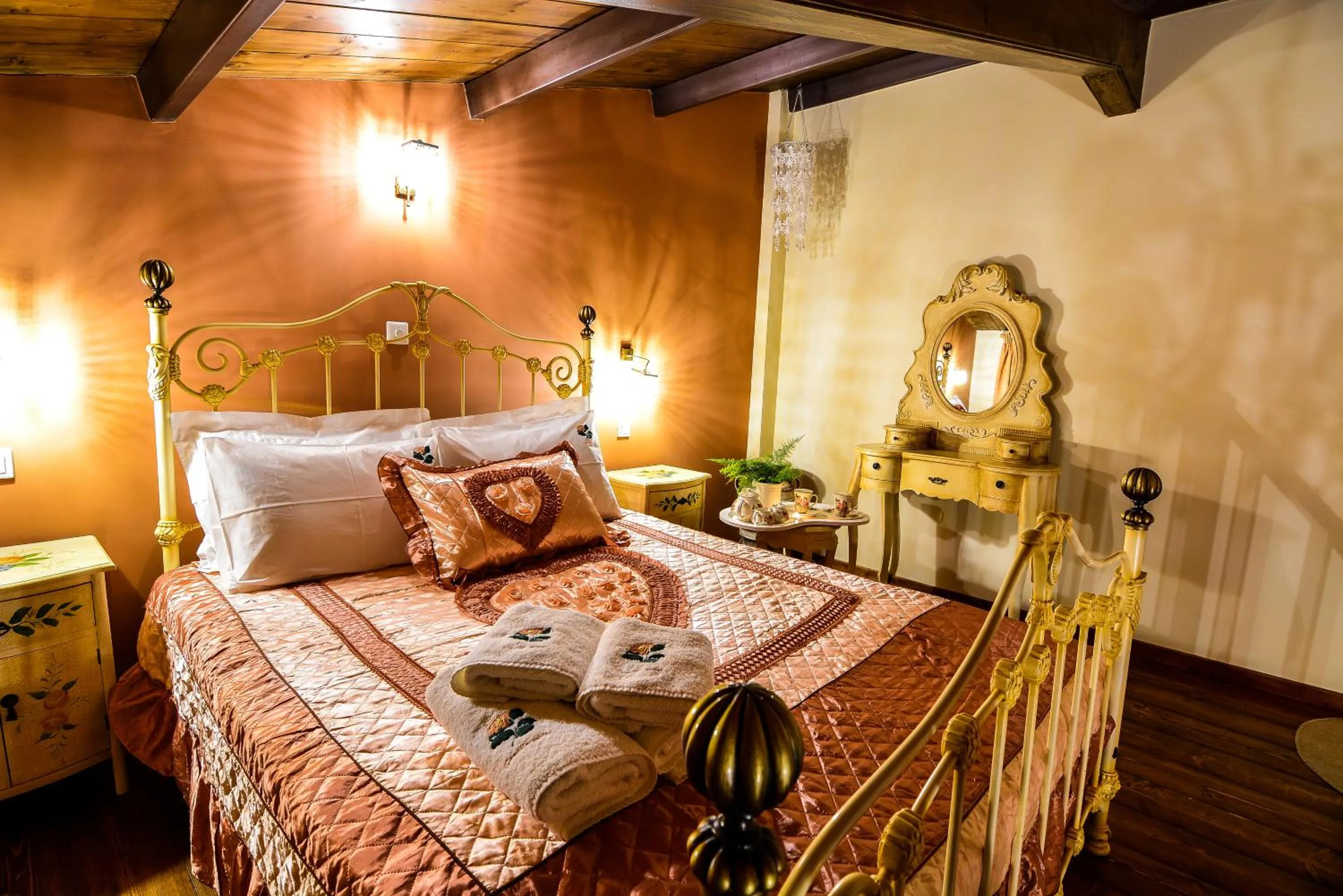 Bed in Camelia Suites