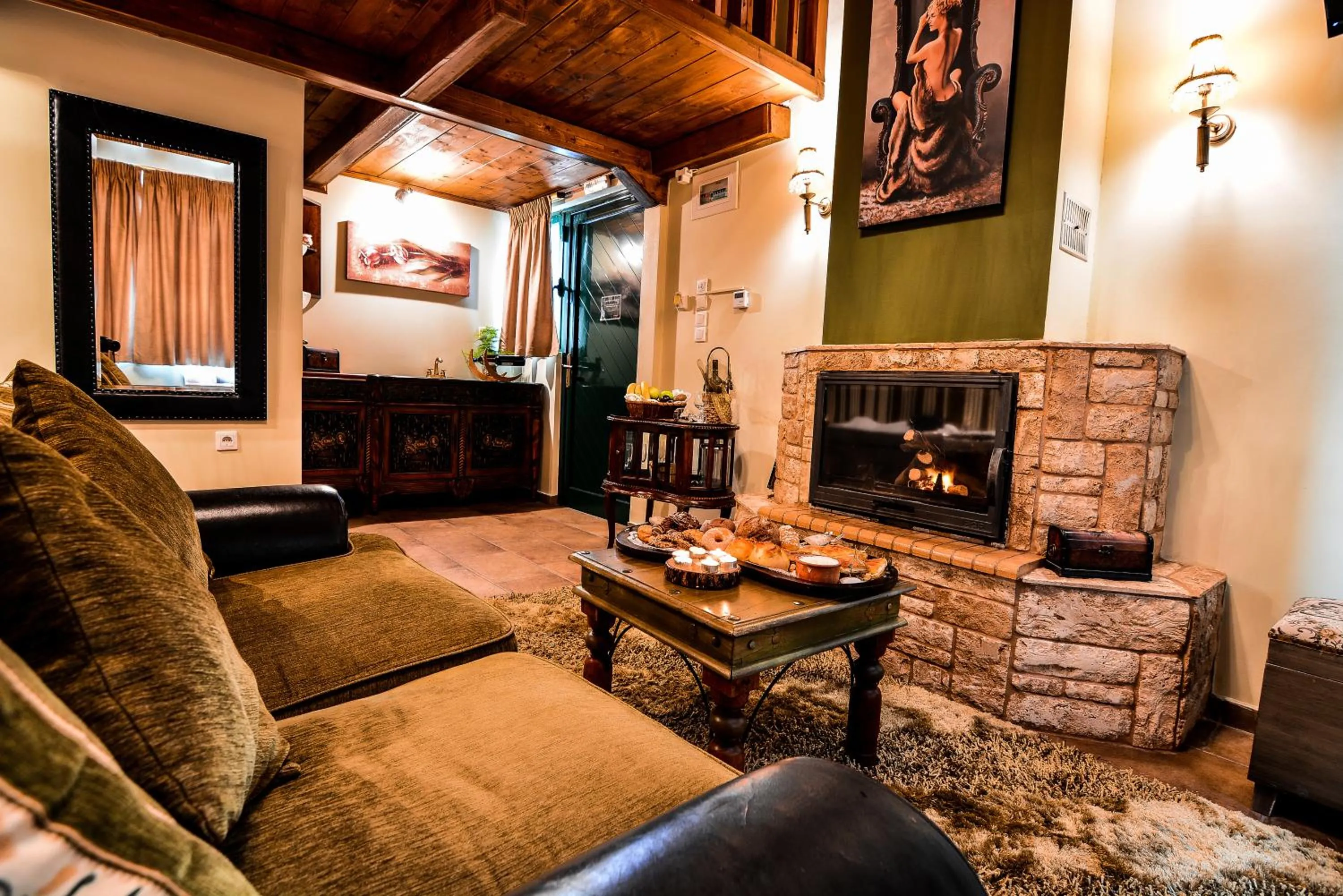 Living room in Camelia Suites