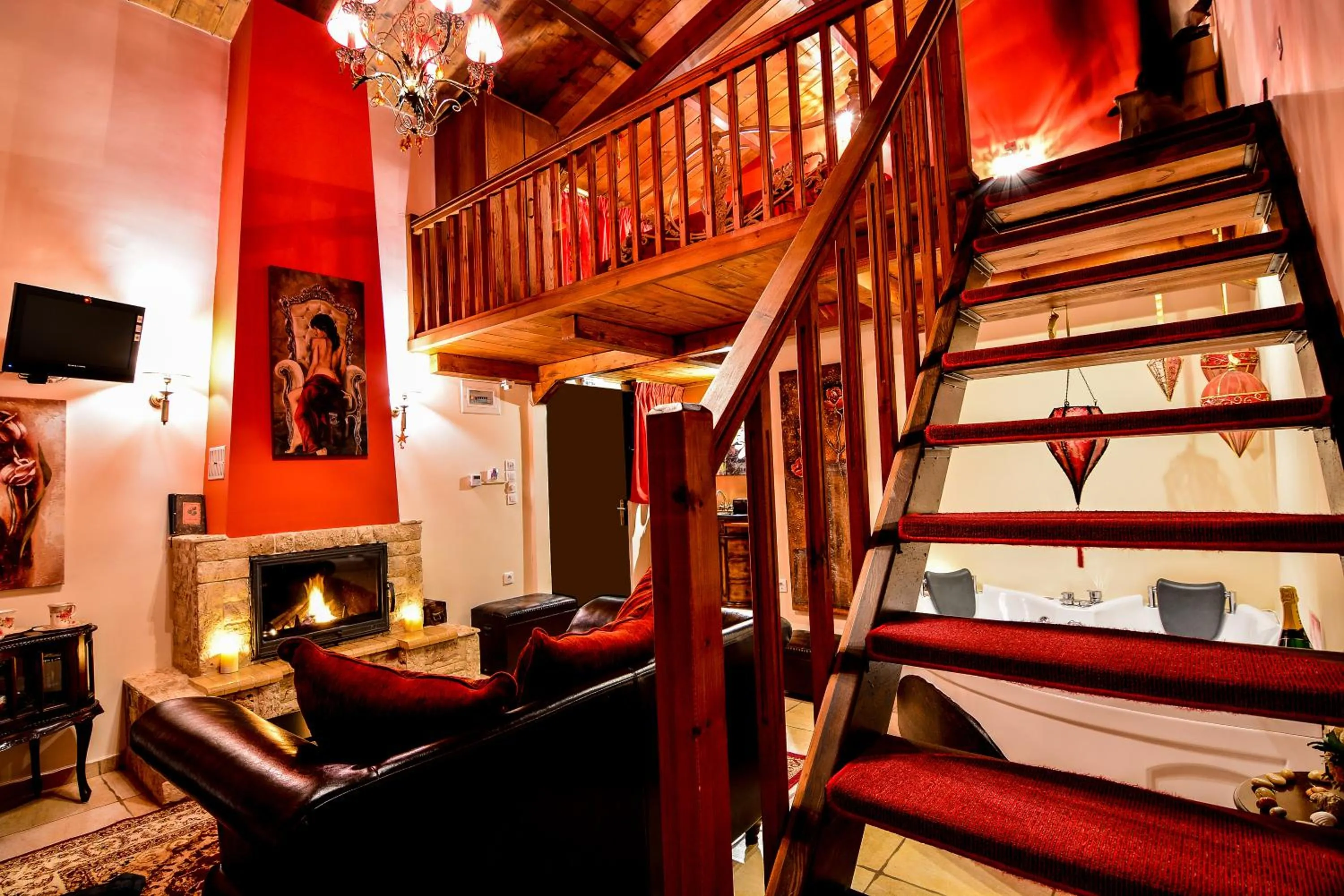 Living room in Camelia Suites