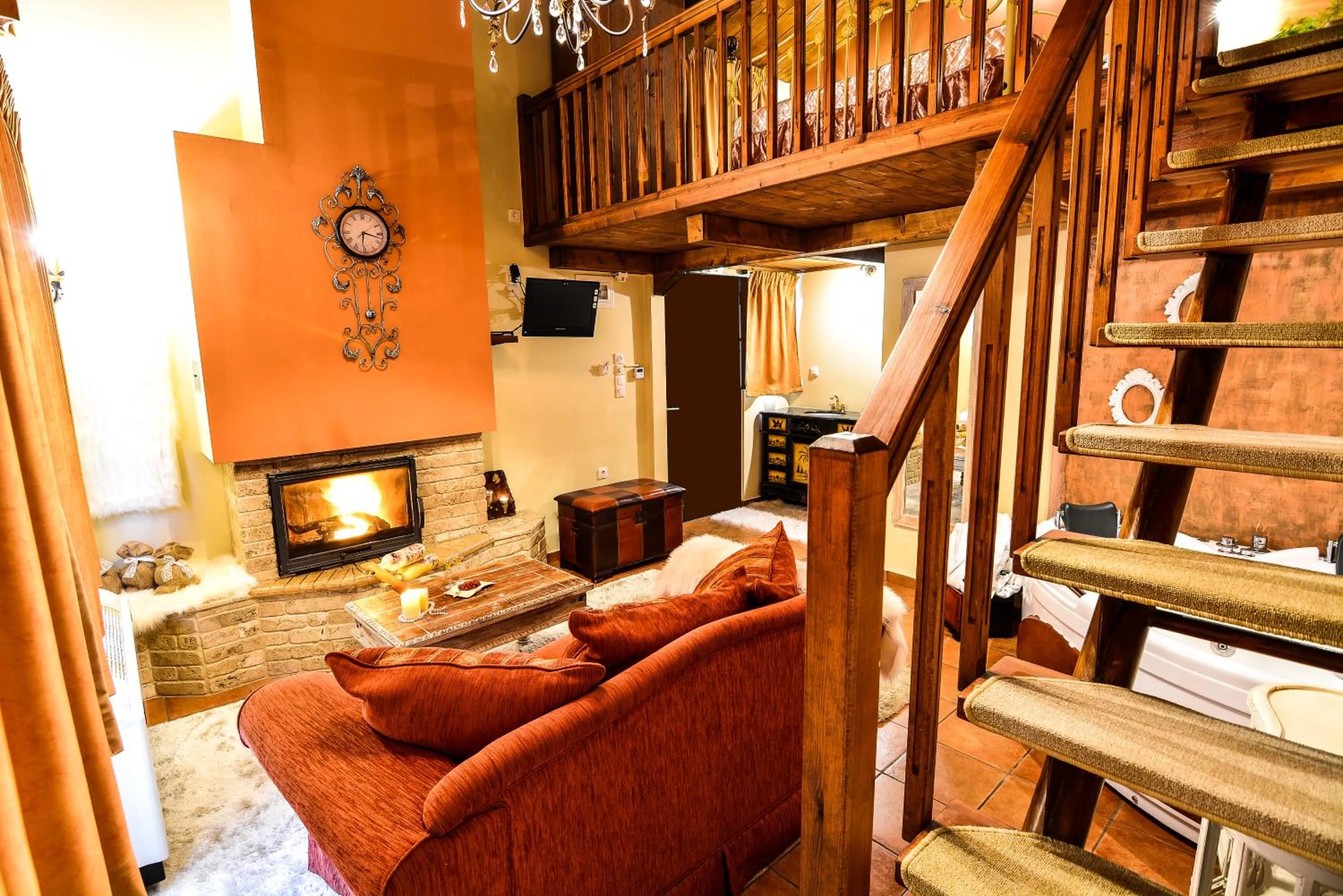 Living room in Camelia Suites