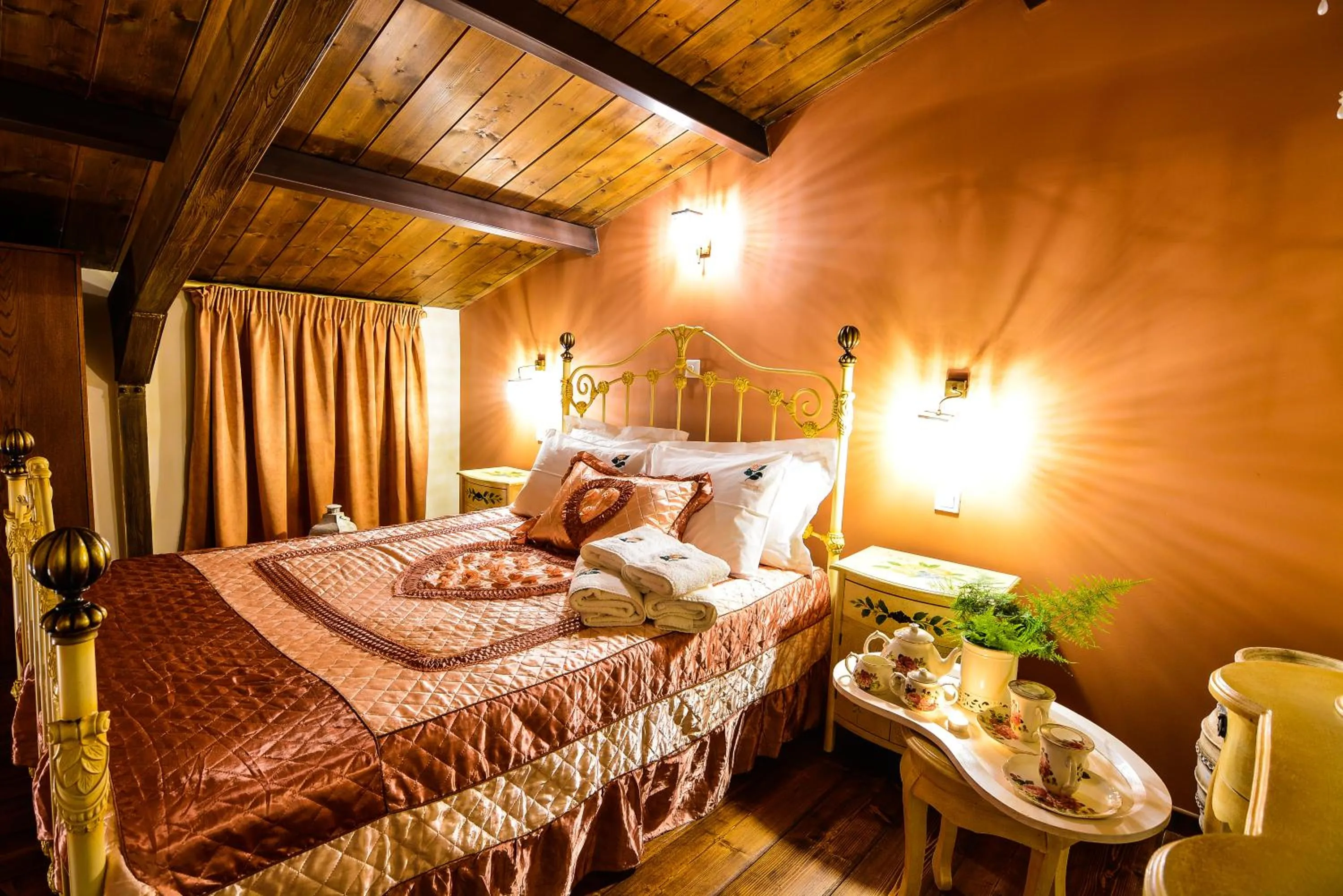 Bed in Camelia Suites
