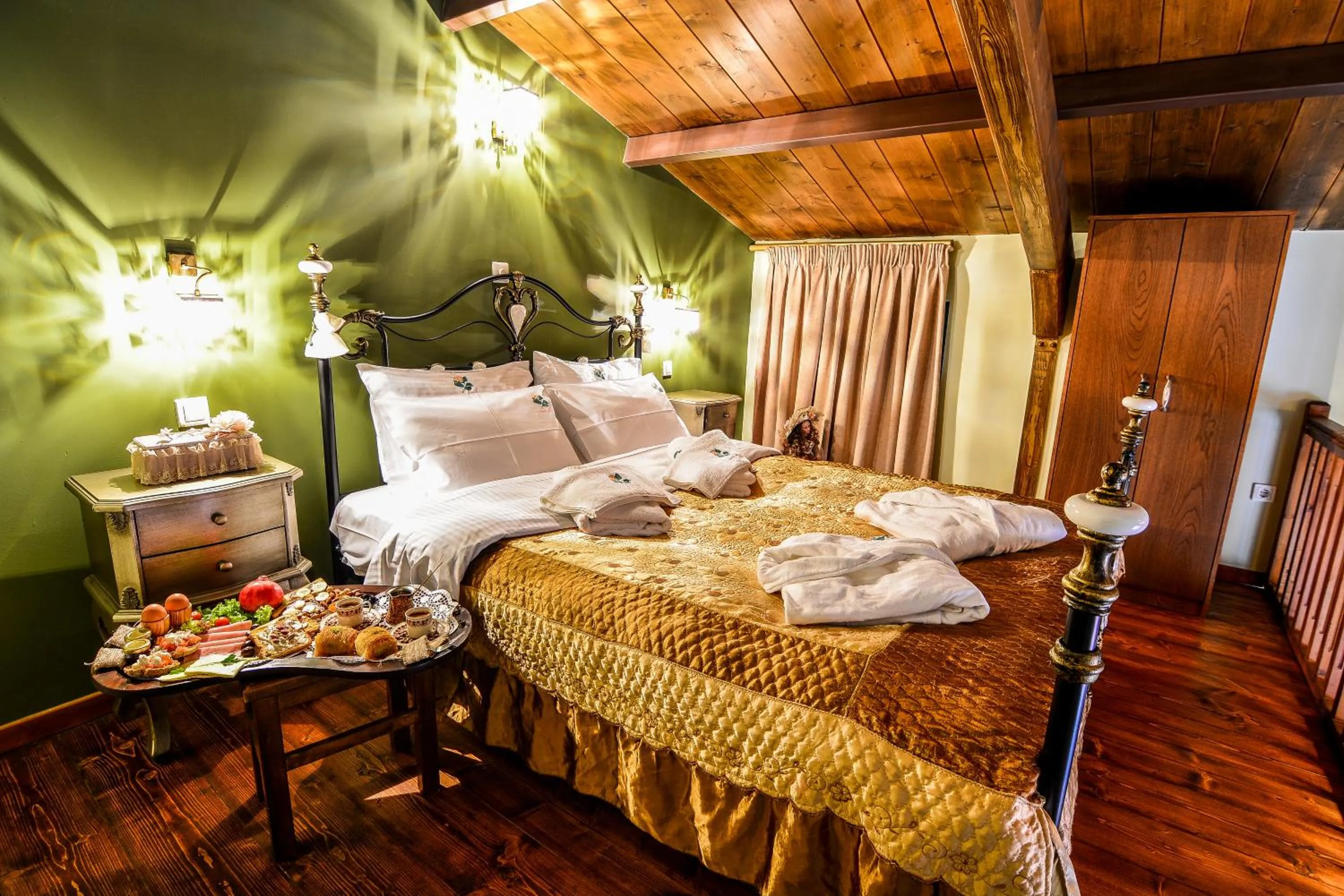 Bed in Camelia Suites