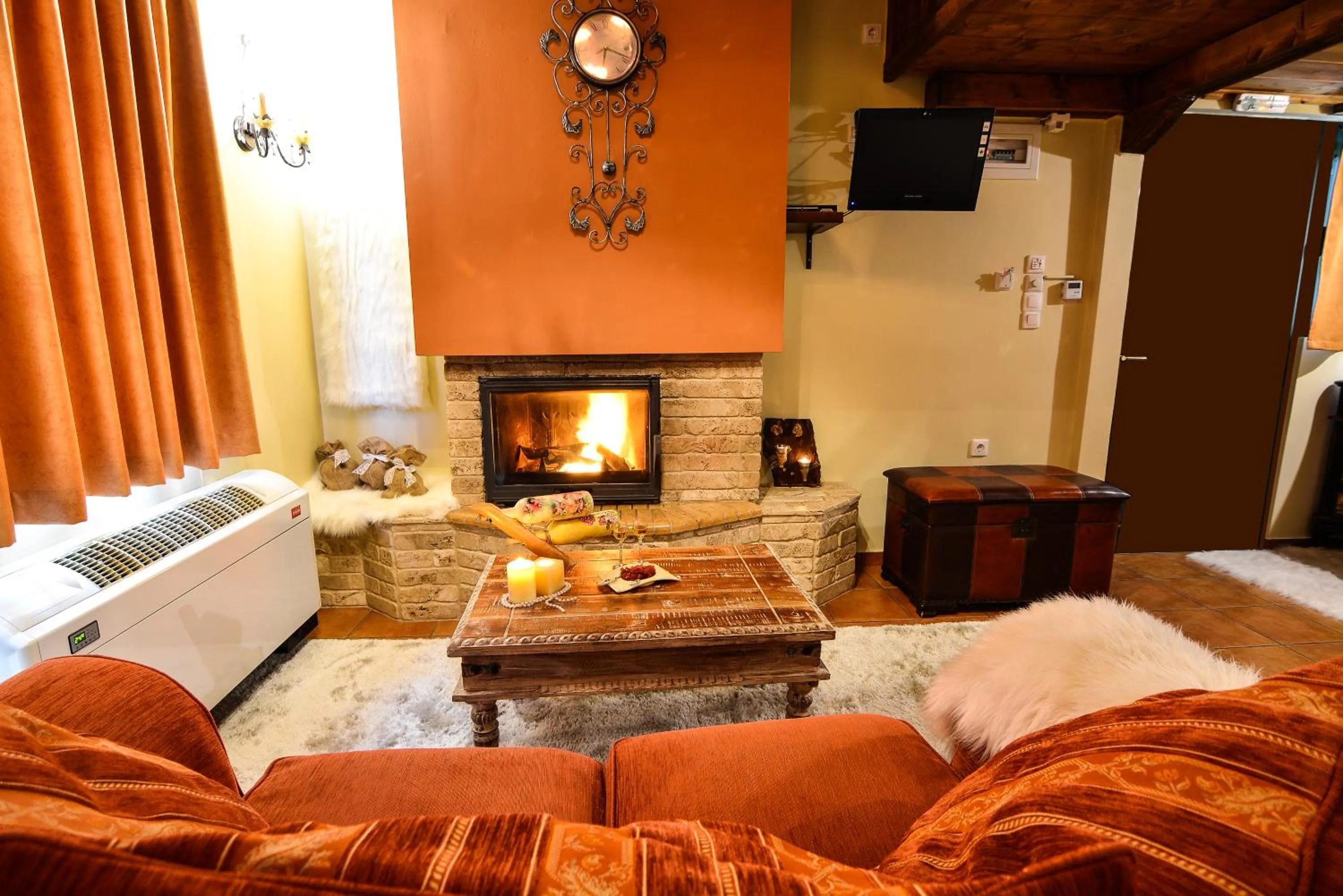 Living room in Camelia Suites
