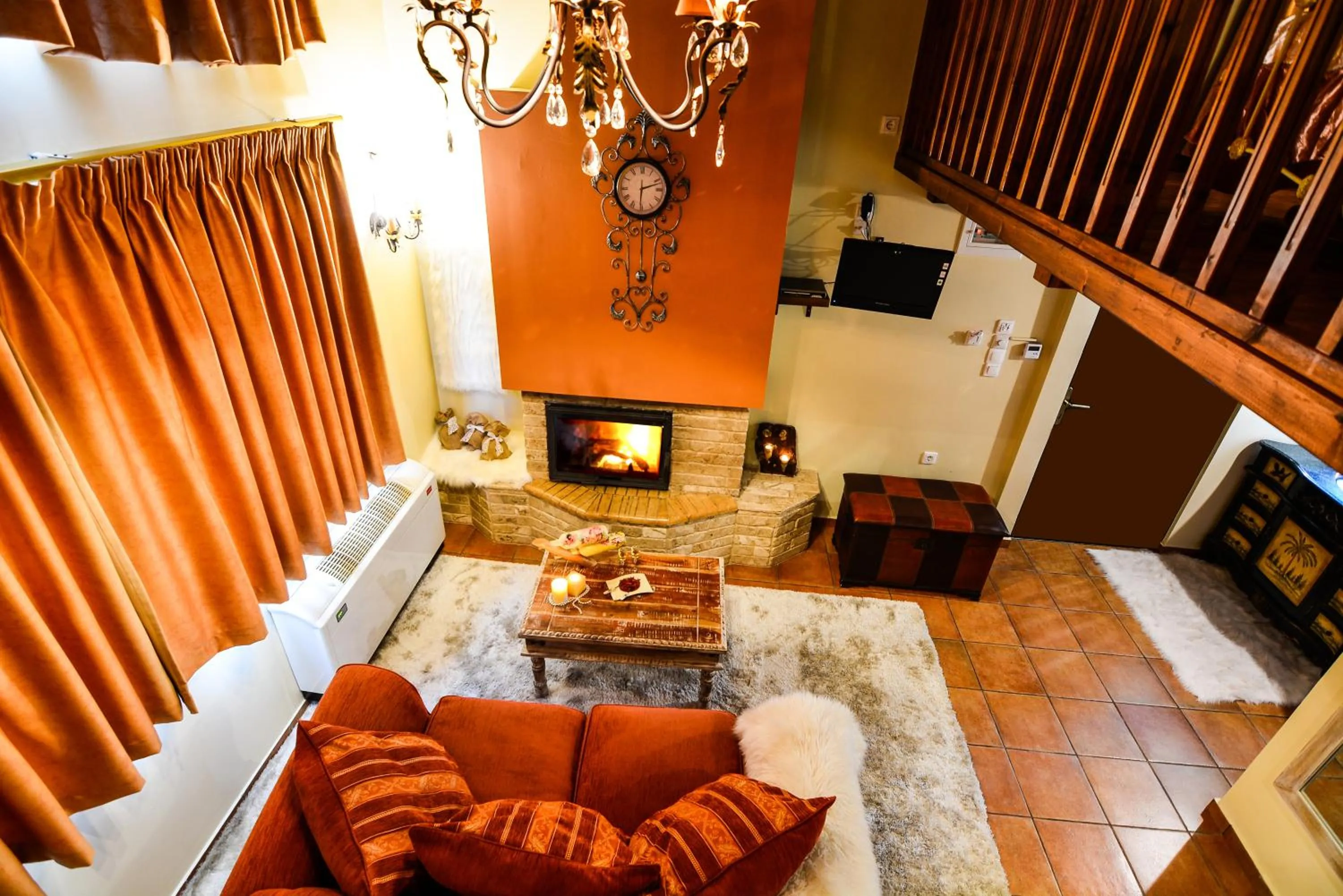 Living room in Camelia Suites