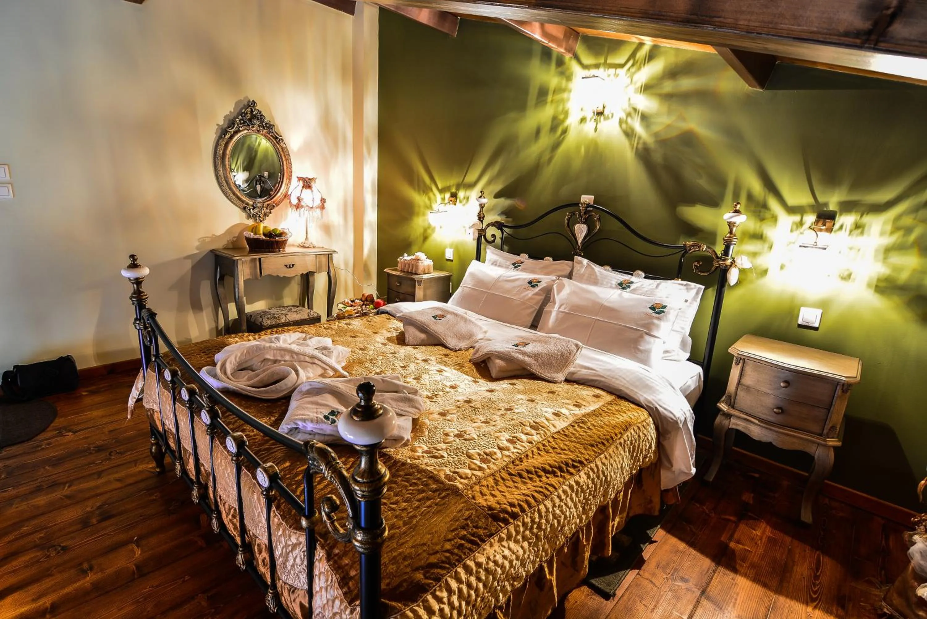 Bed in Camelia Suites