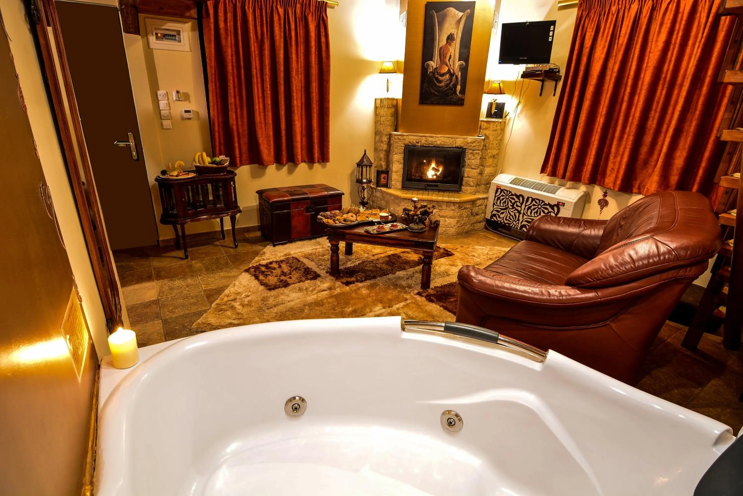 Living room in Camelia Suites