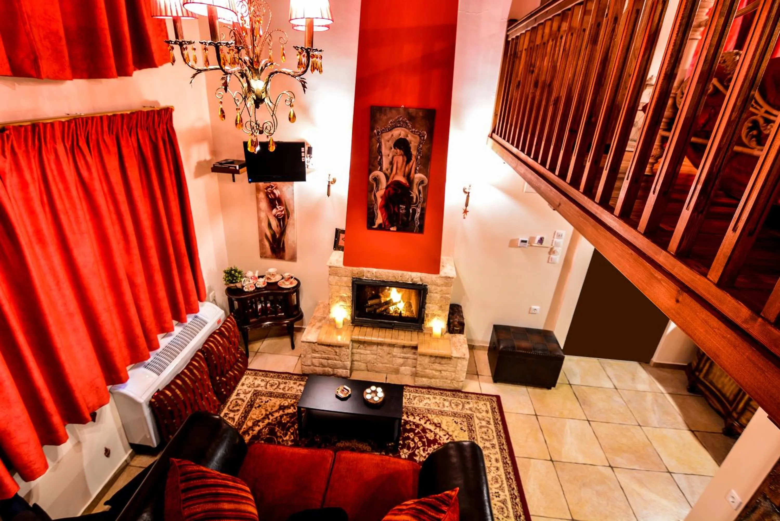Living room in Camelia Suites