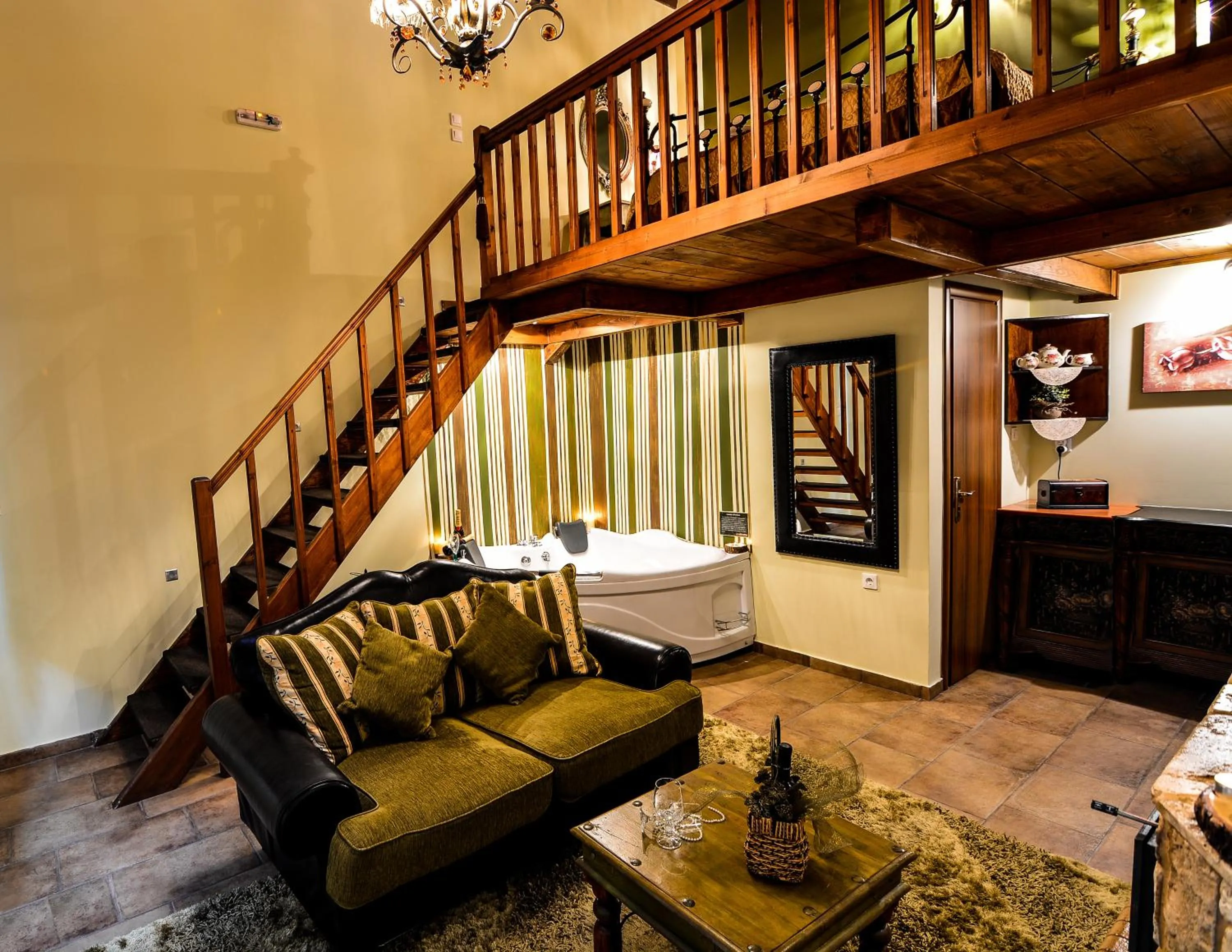 Living room in Camelia Suites