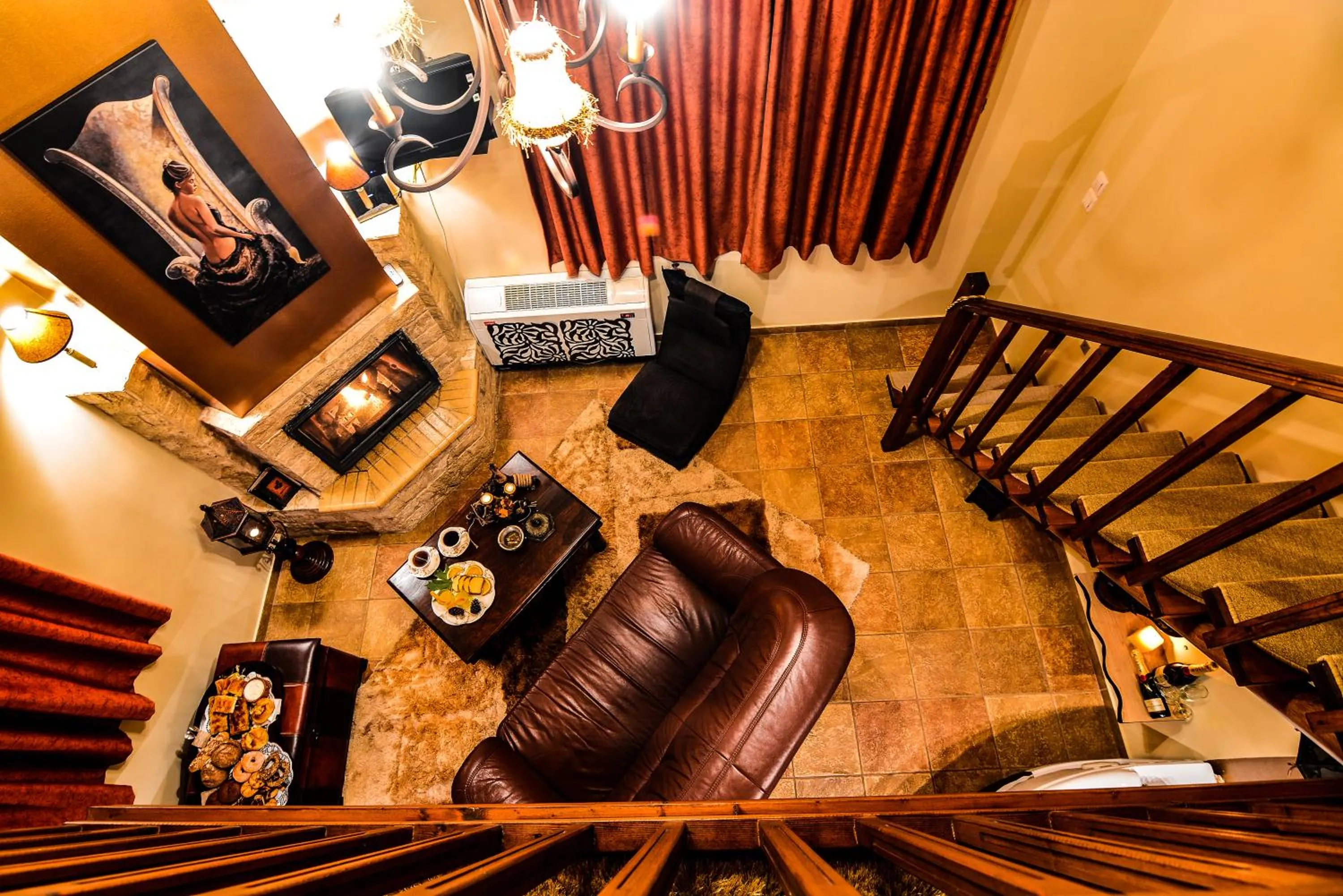 Seating area in Camelia Suites