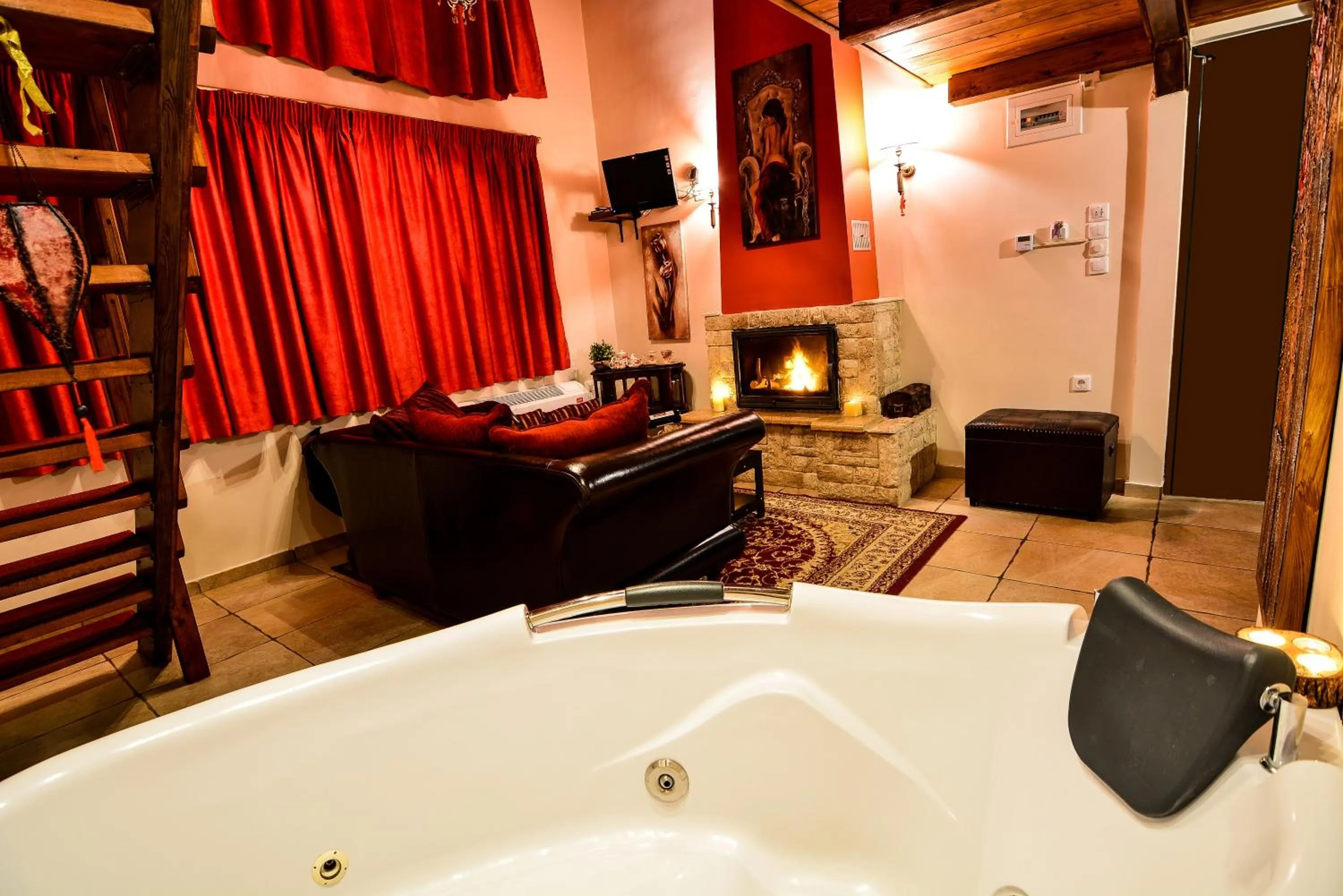 Living room in Camelia Suites