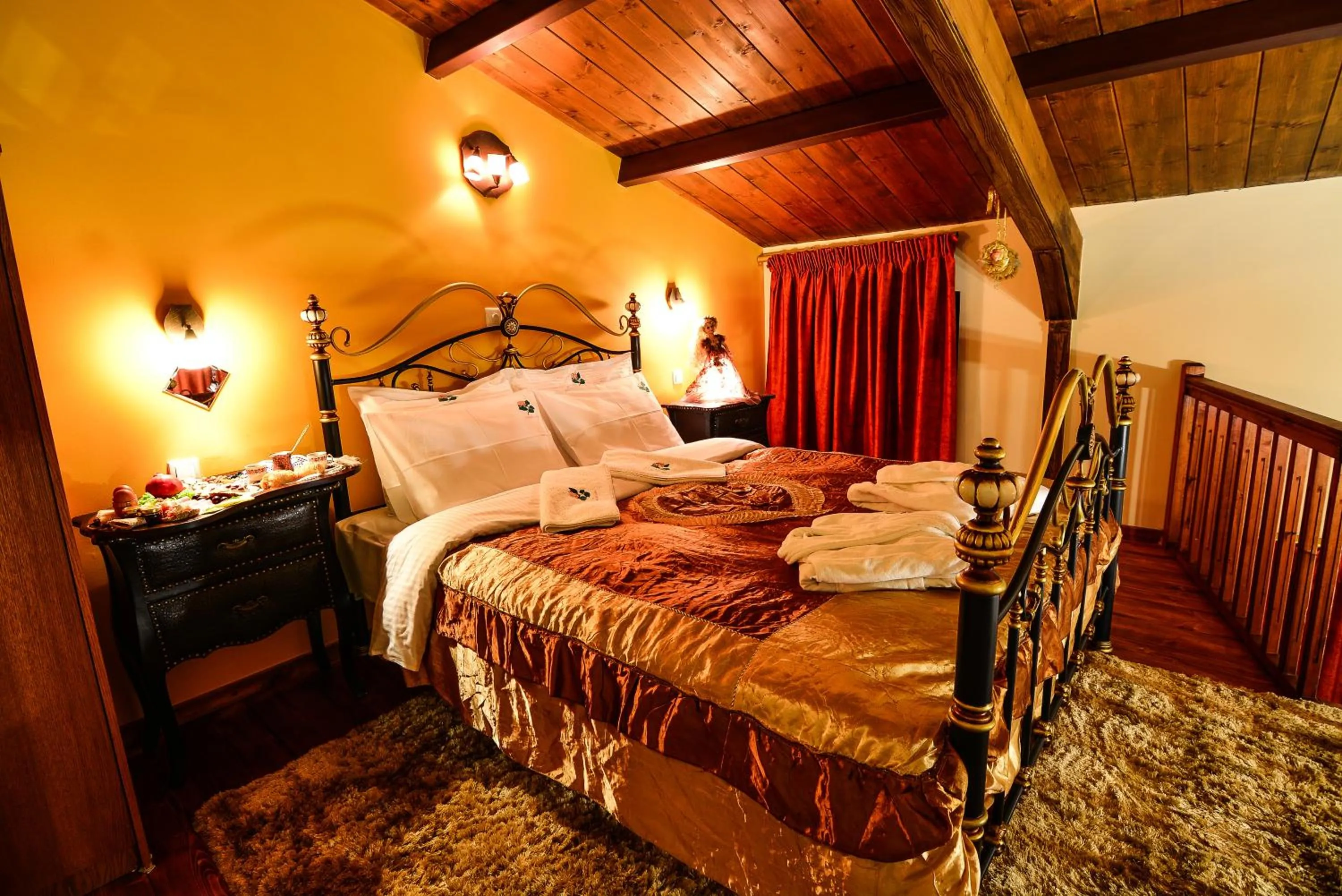 Bed in Camelia Suites