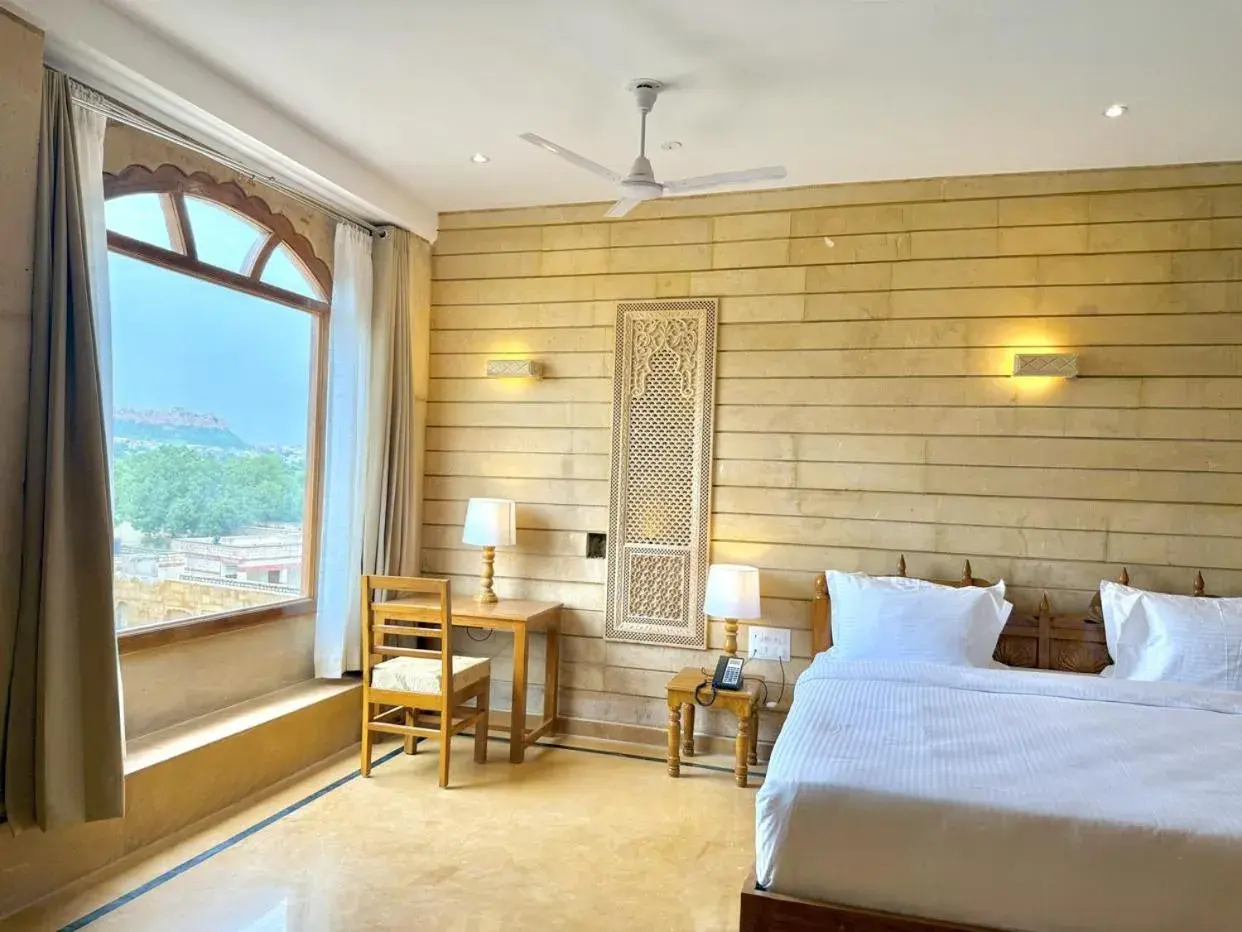 Bed in Hotel Golden Haveli Bed in Hotel Golden Haveli