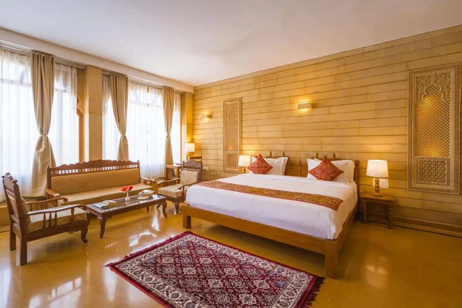 Bed in Hotel Golden Haveli Bed in Hotel Golden Haveli