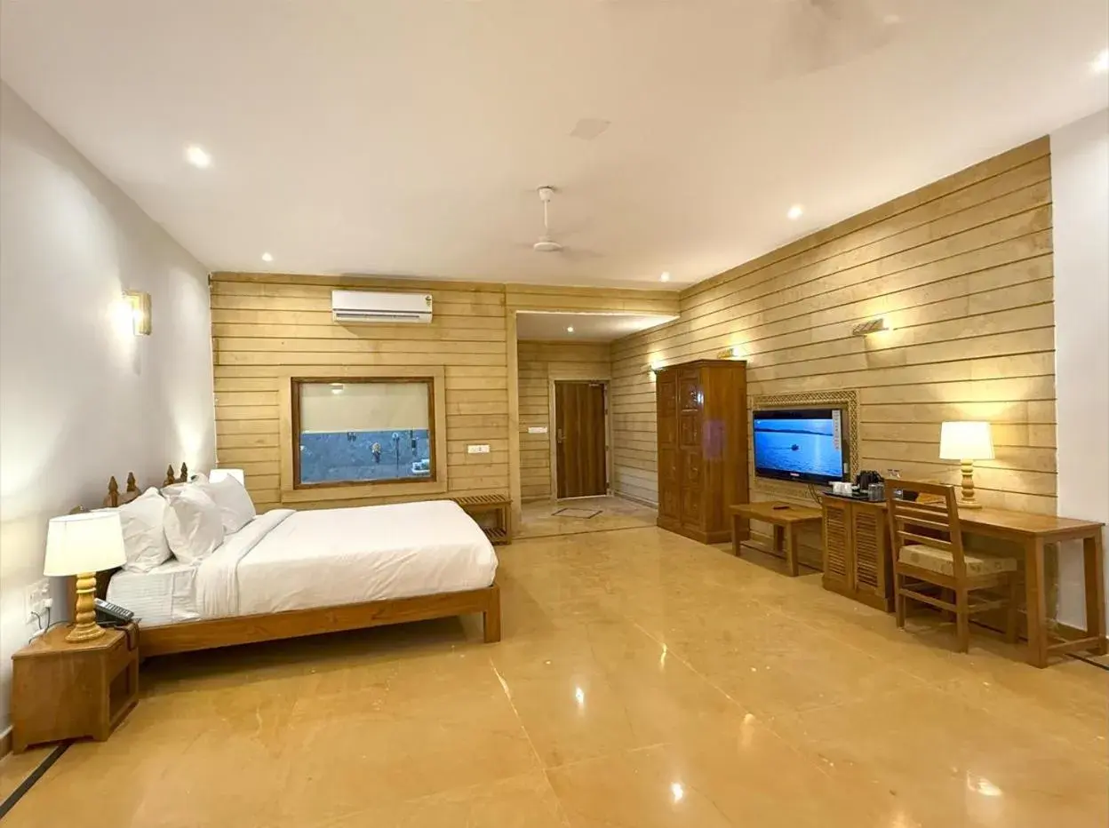 Bed in Hotel Golden Haveli Bed in Hotel Golden Haveli