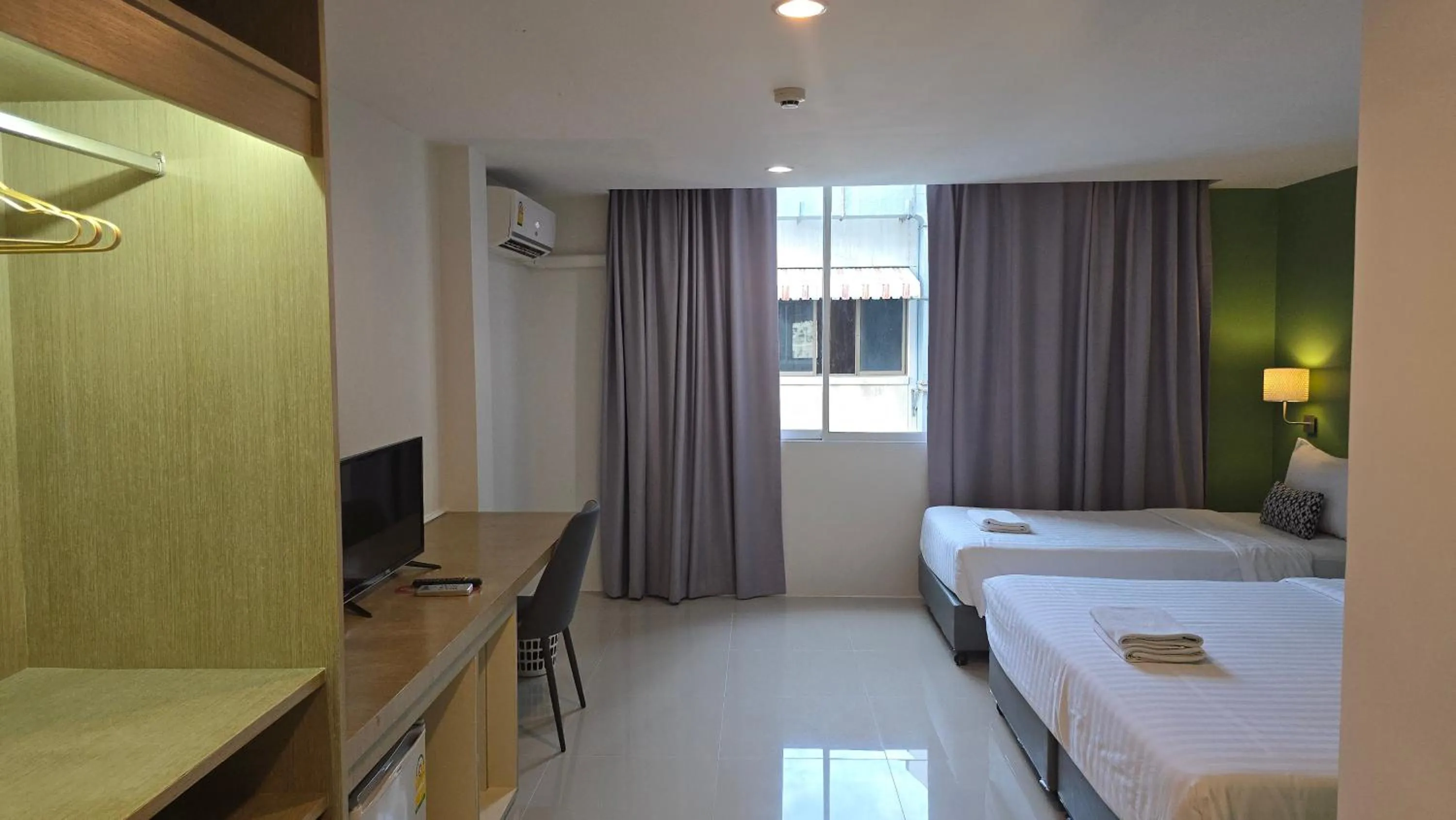 View (from property/room), Bed in Sleepstation at Pratunam