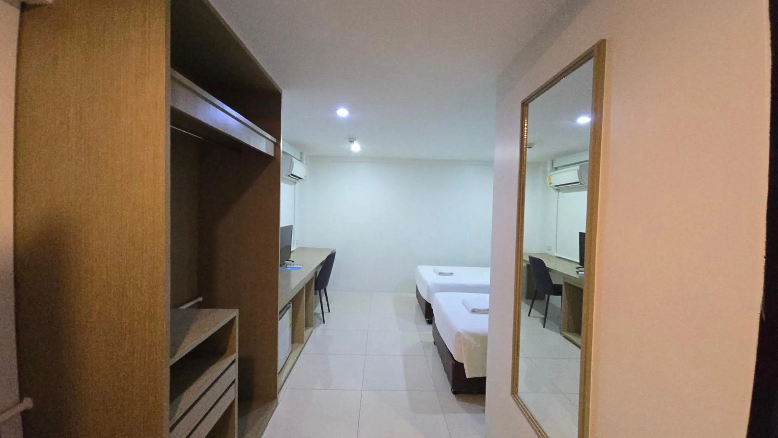 Decorative detail, Bed in Sleepstation at Pratunam