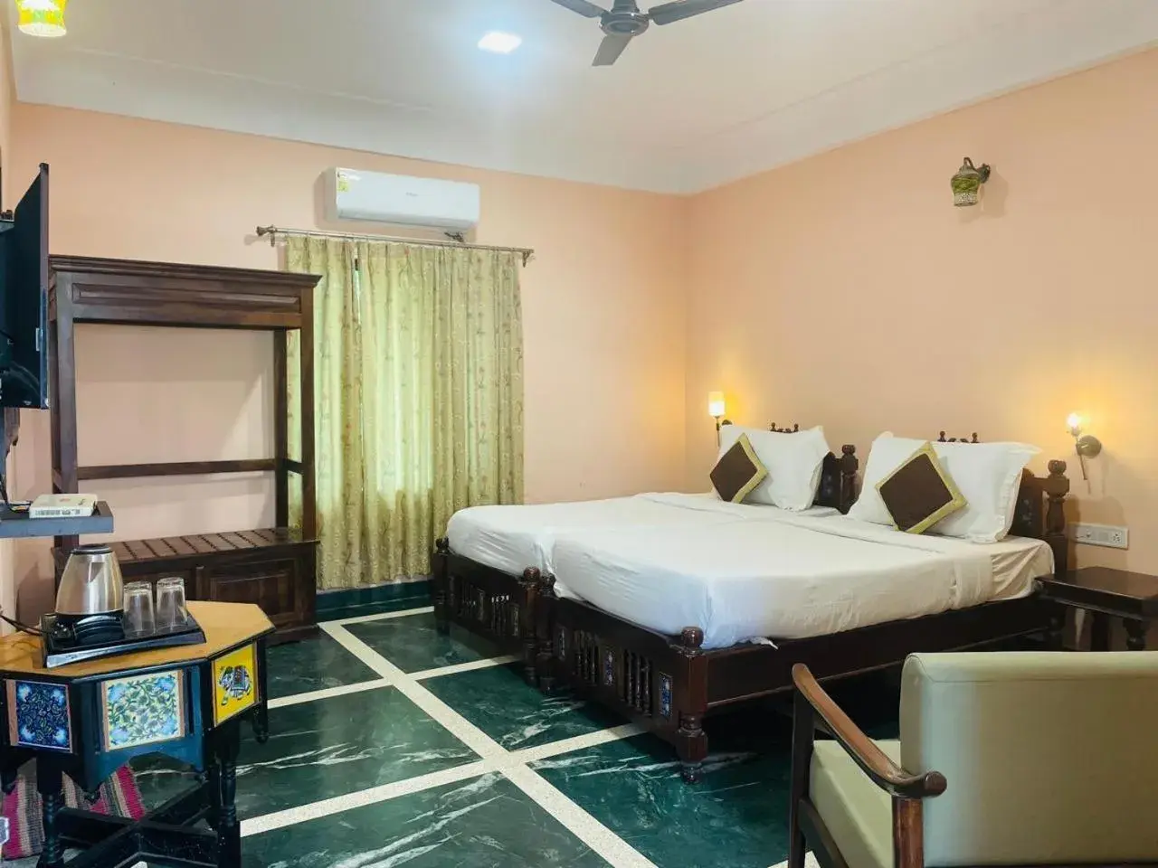 Bed in Sajjan Bagh Resort Bed in Sajjan Bagh Resort