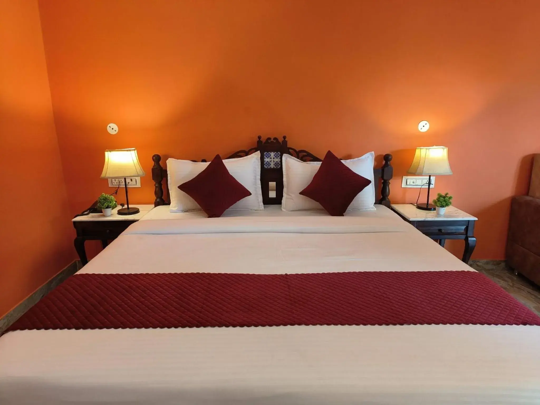 Bed in Sajjan Bagh Resort Bed in Sajjan Bagh Resort