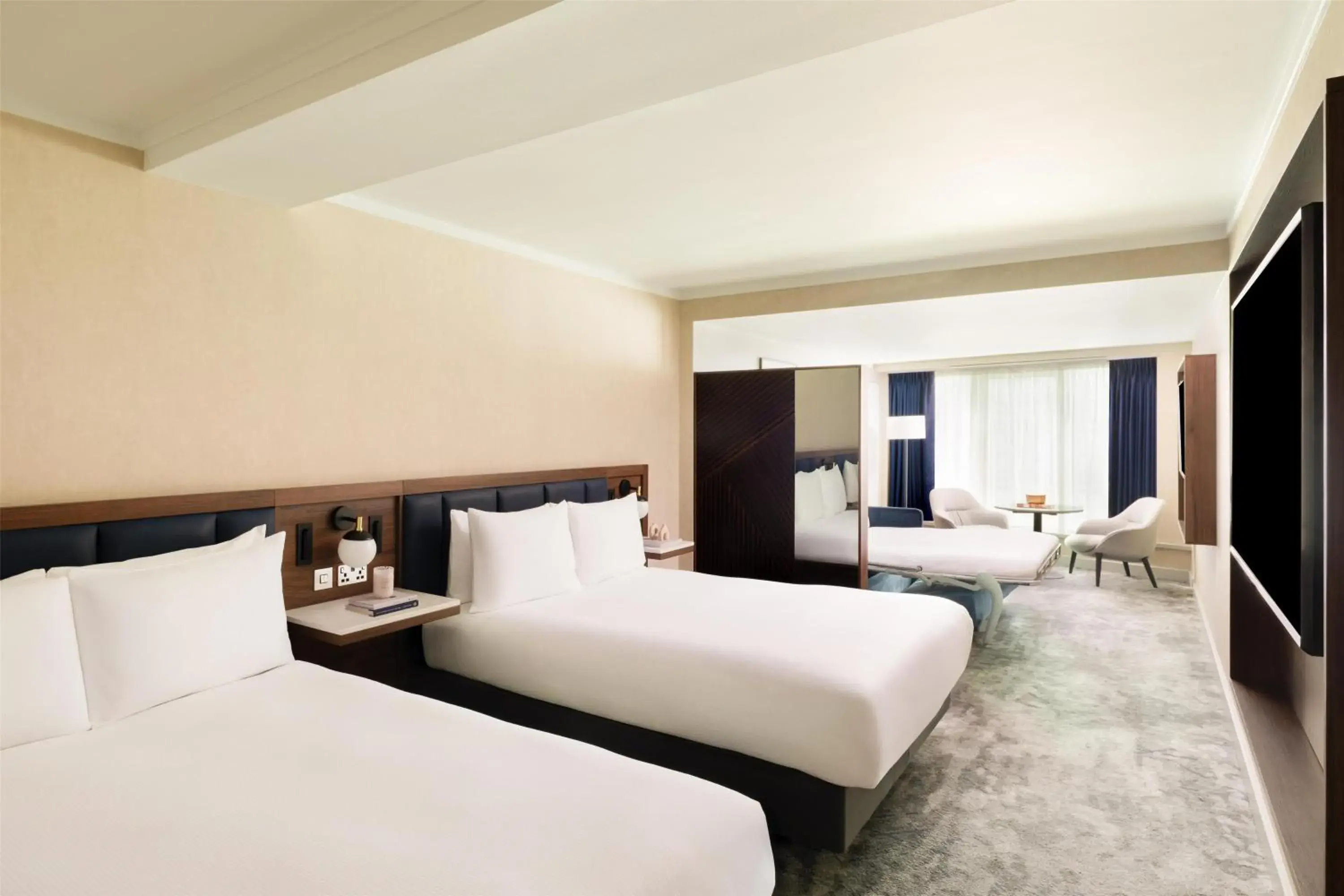 Bed in Hilton London Metropole Bed in Hilton London Metropole