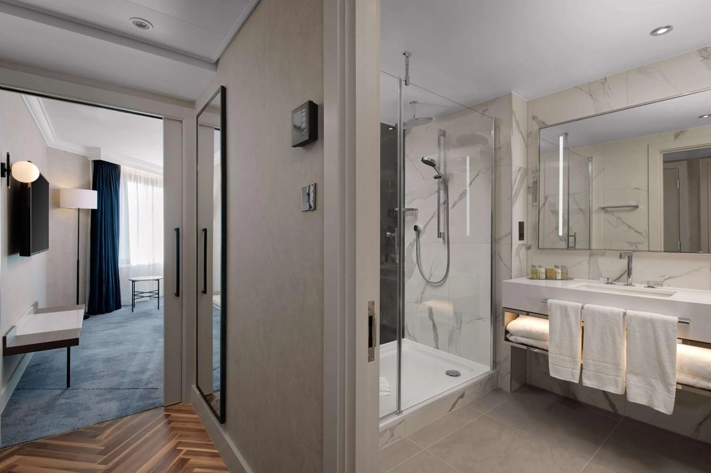 Toilet in Hilton London Metropole