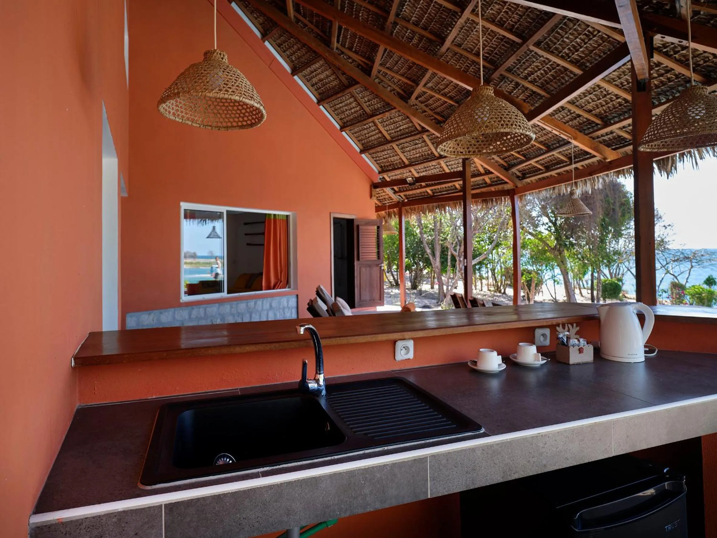 Kitchen or kitchenette in Antsanitia Resort