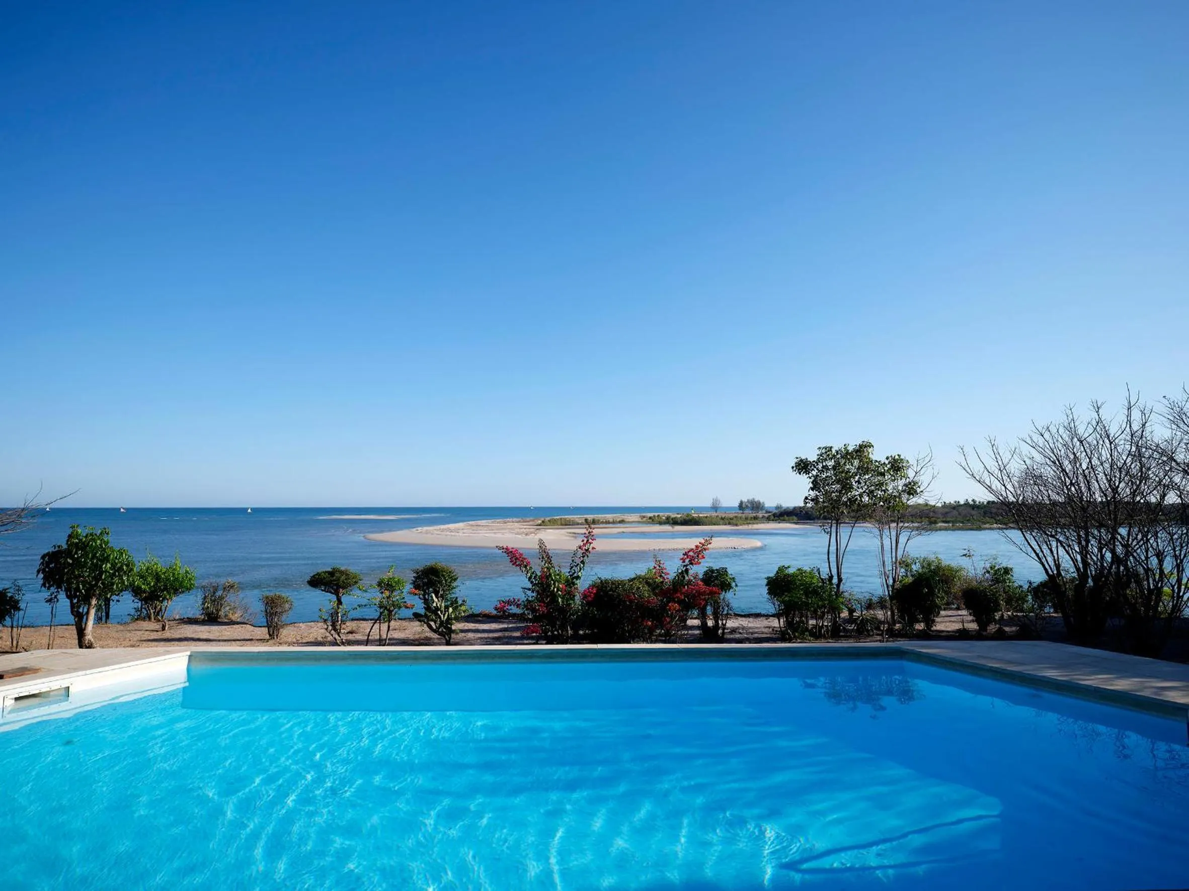 Pool view in Antsanitia Resort