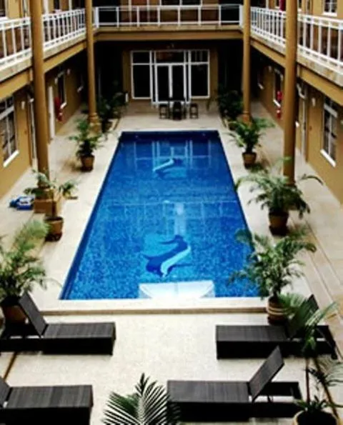 Pool view in Sheva Hotel