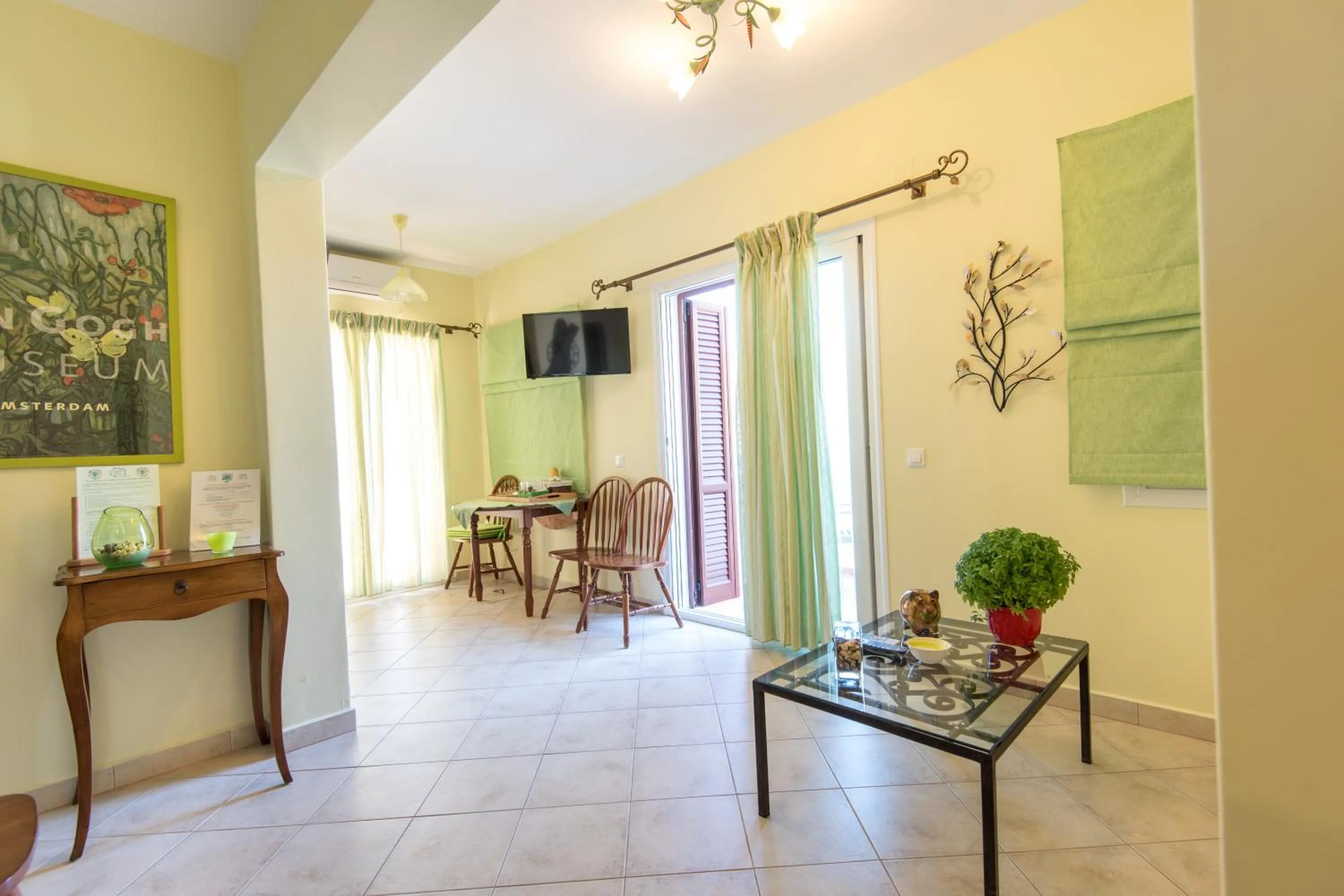 Seating area in Myrties Boutique Apartments
