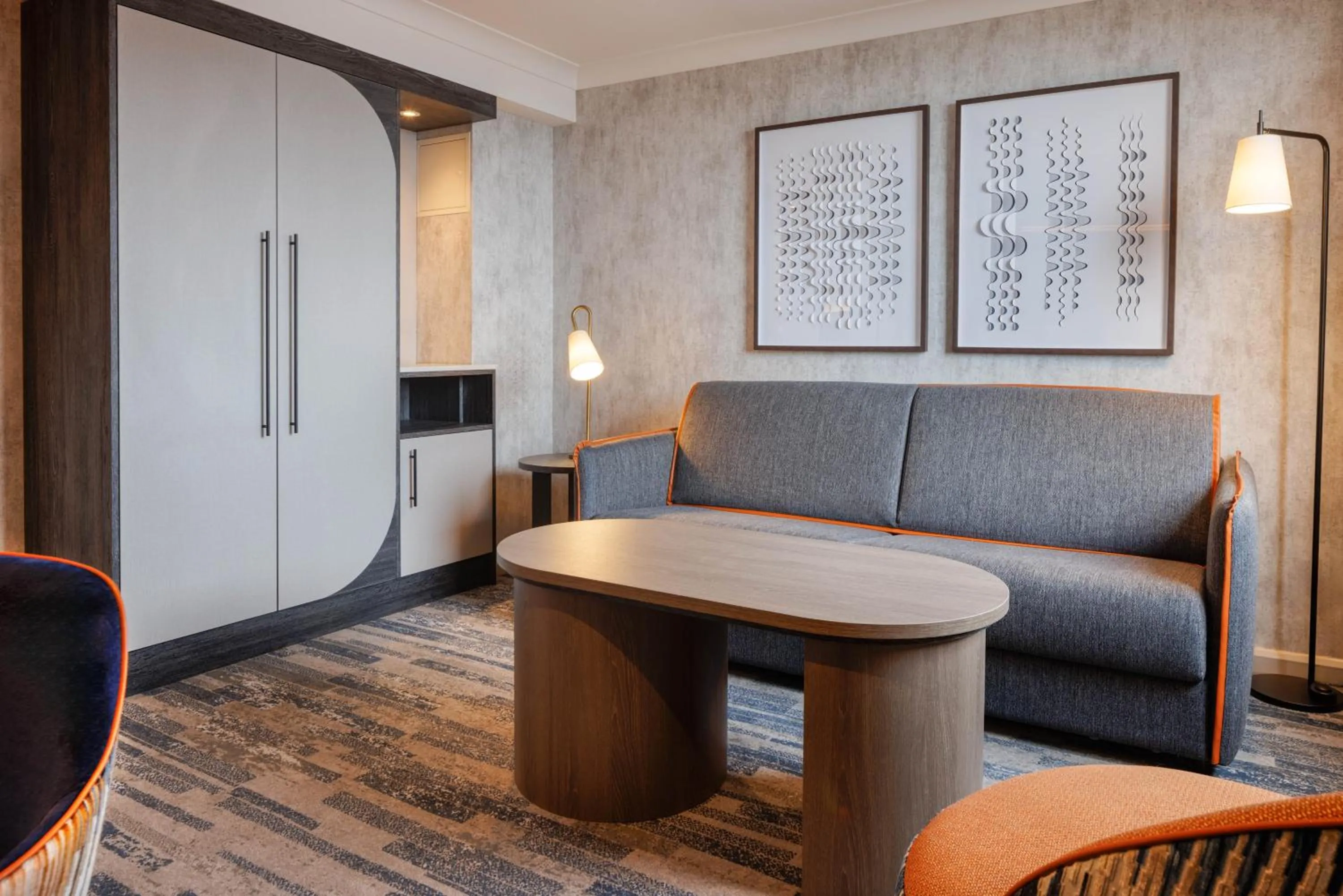 Seating area in Hilton Leeds City