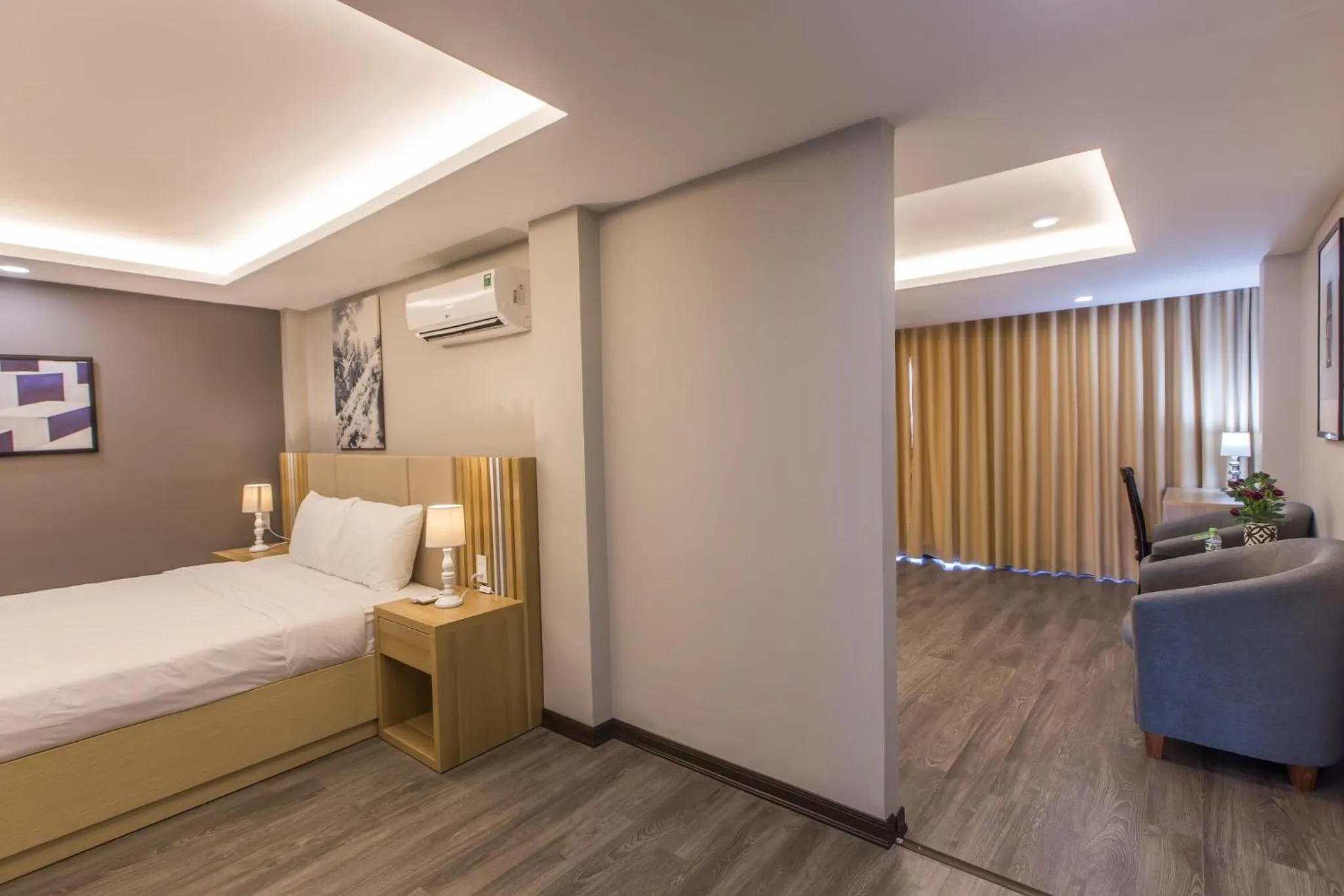 Bed in Binh Duong Resident Hotel