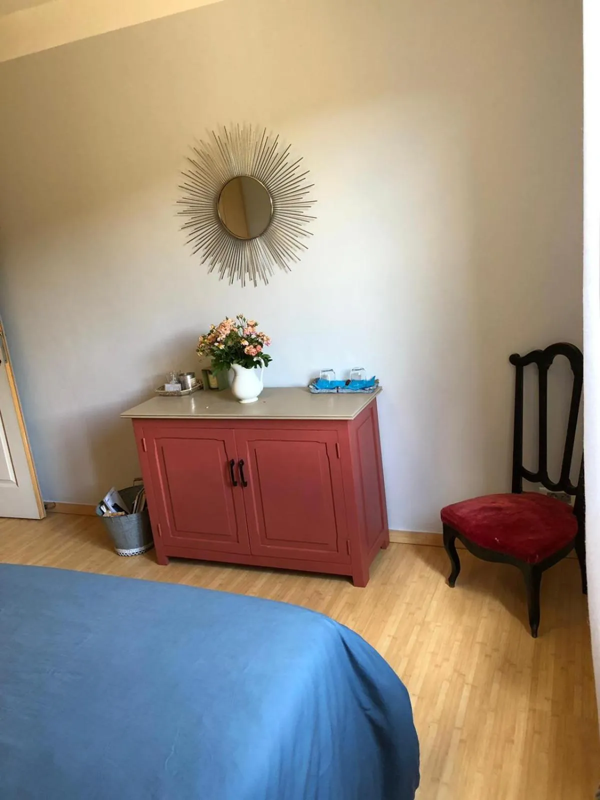 Bed in Chambre d'Hôtes Les Bruyères