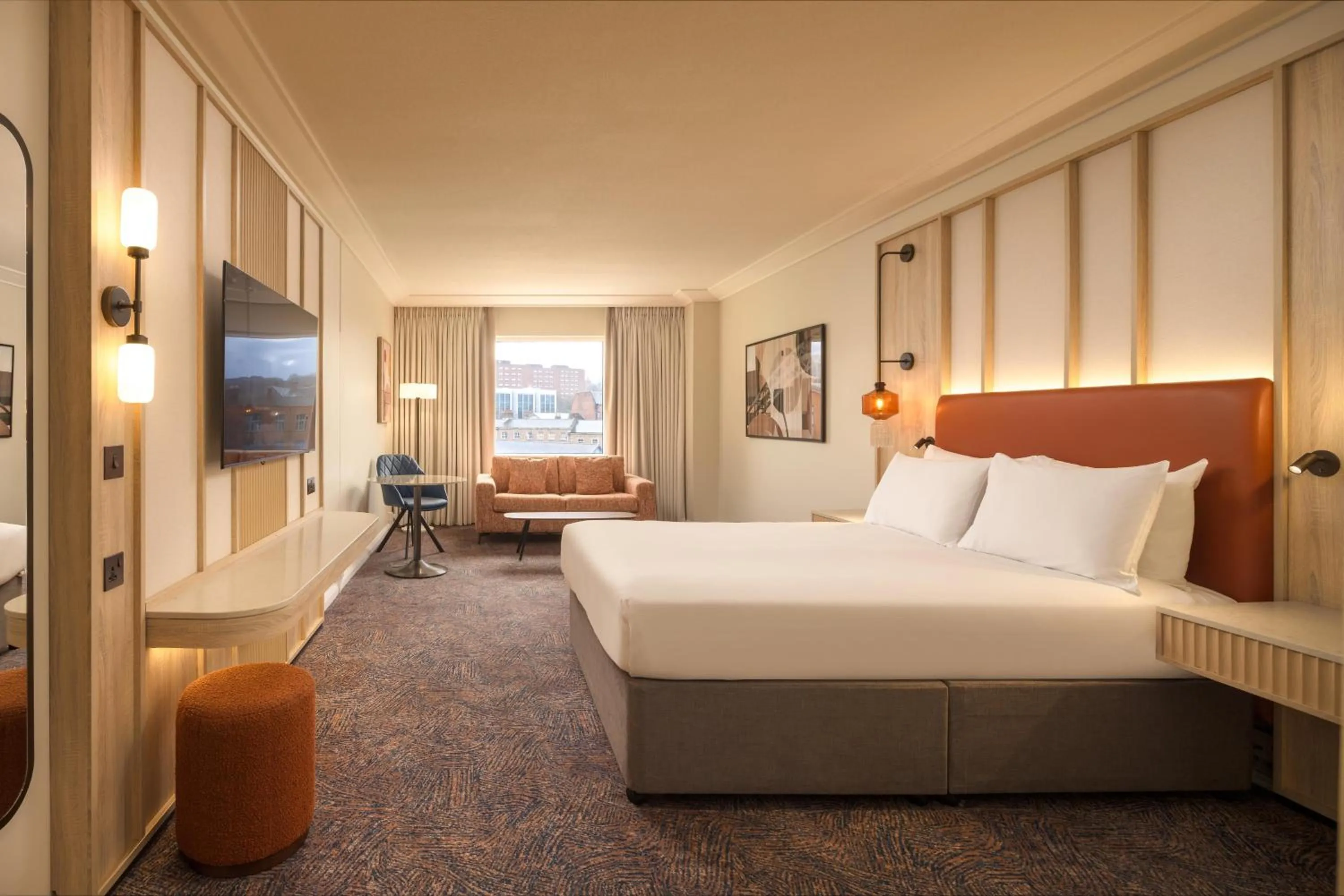 Living room, Bed in Hilton Newcastle Gateshead