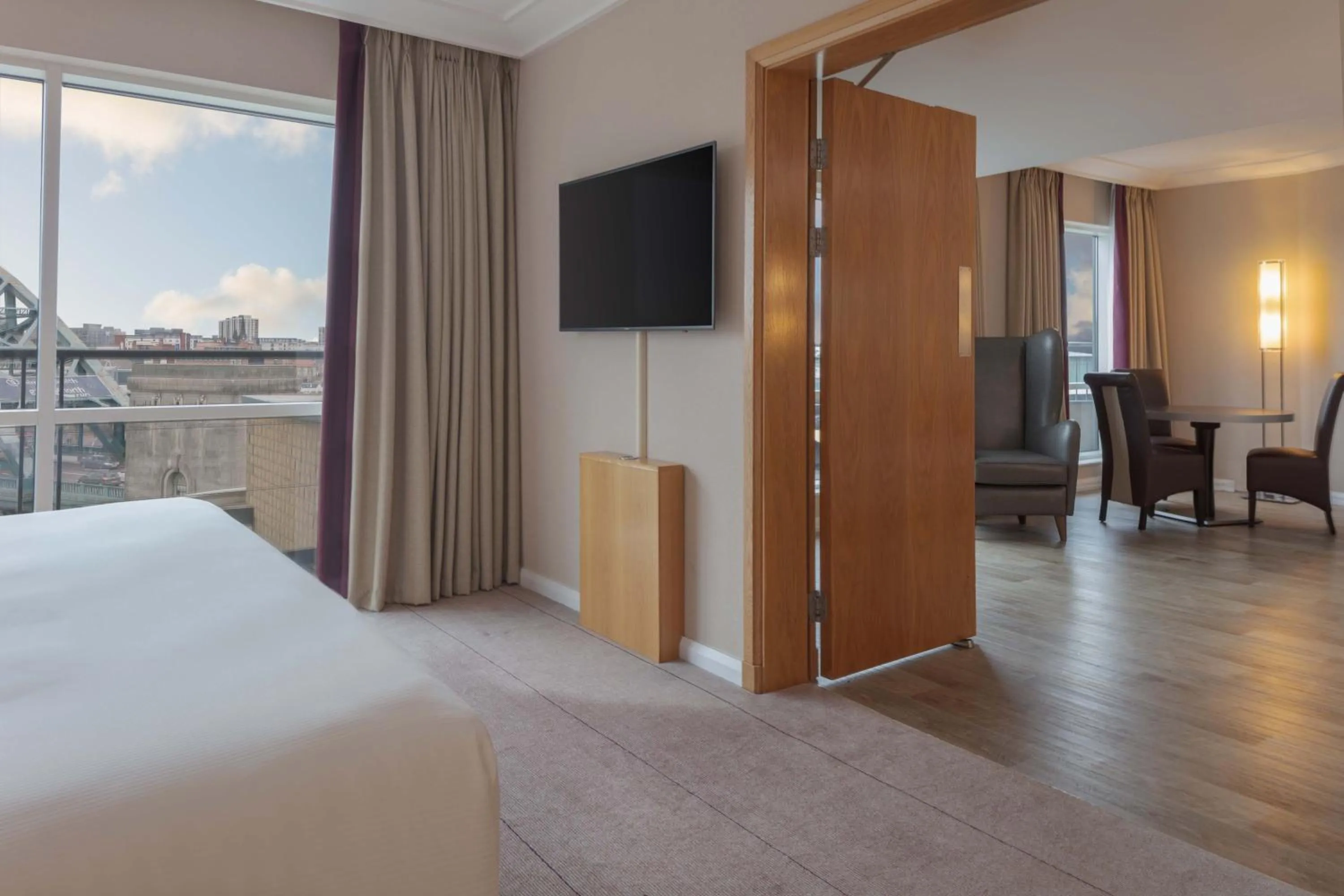 Bed in Hilton Newcastle Gateshead