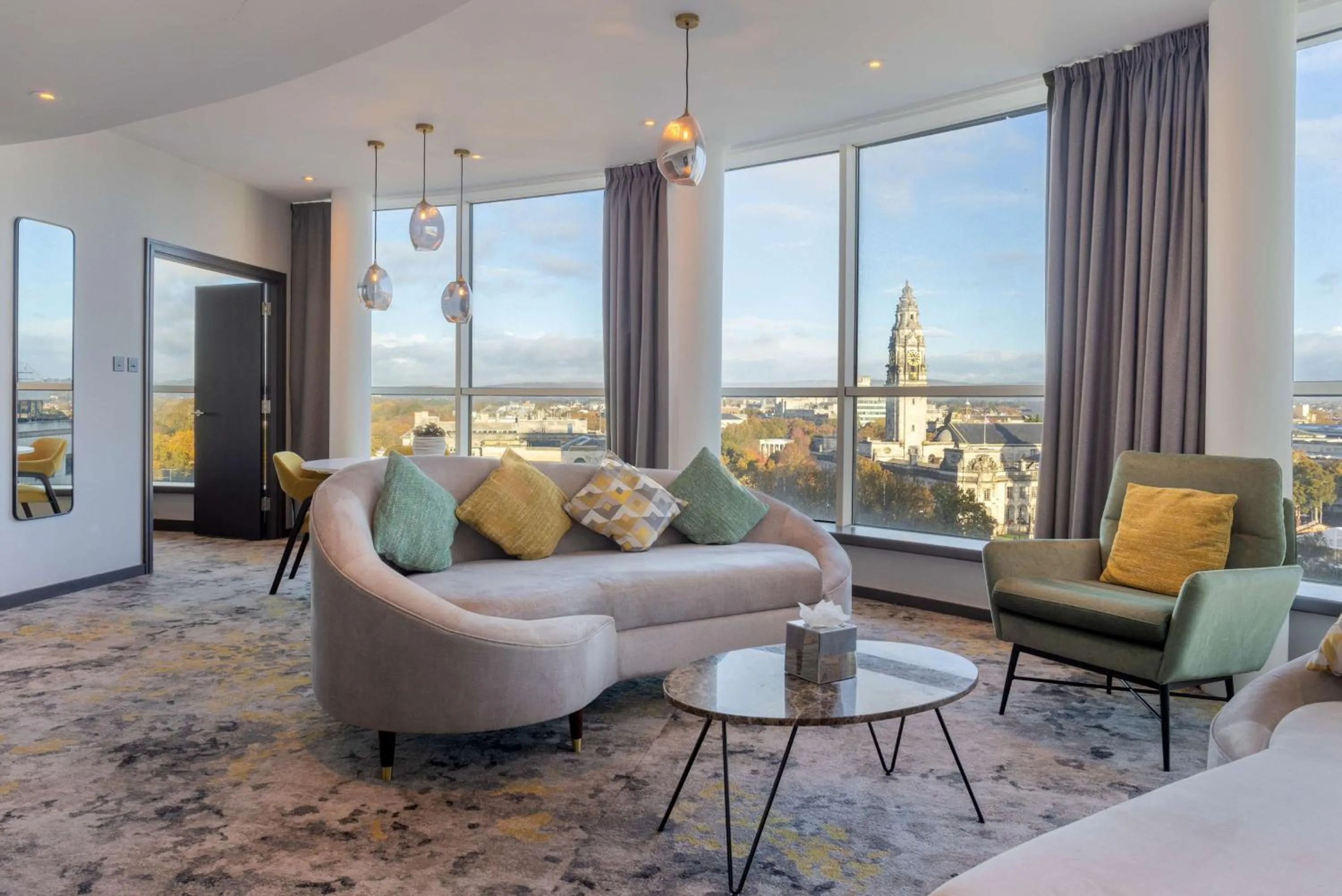 Living room in Hilton Cardiff