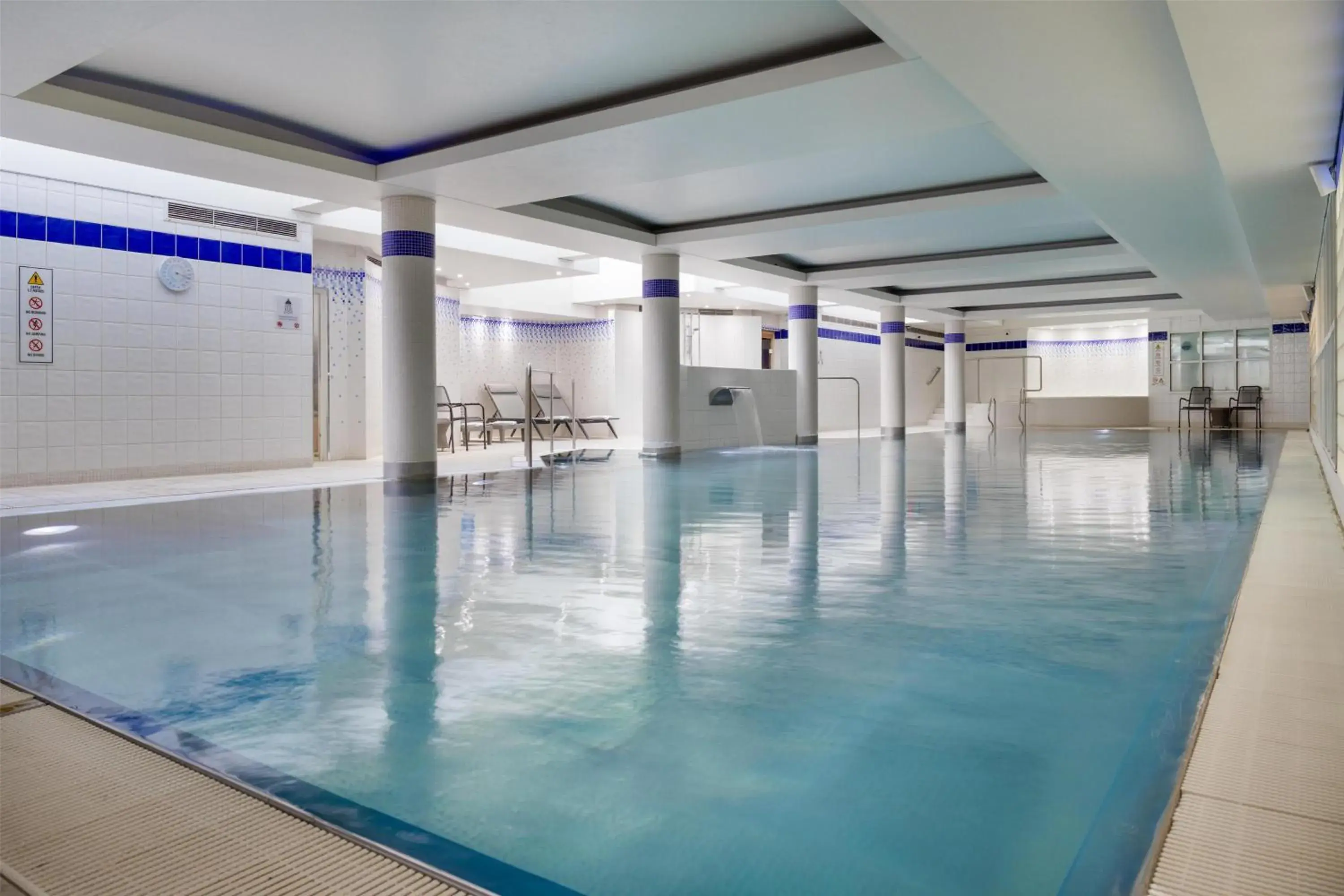 Pool view in Hilton Cardiff Pool view in Hilton Cardiff