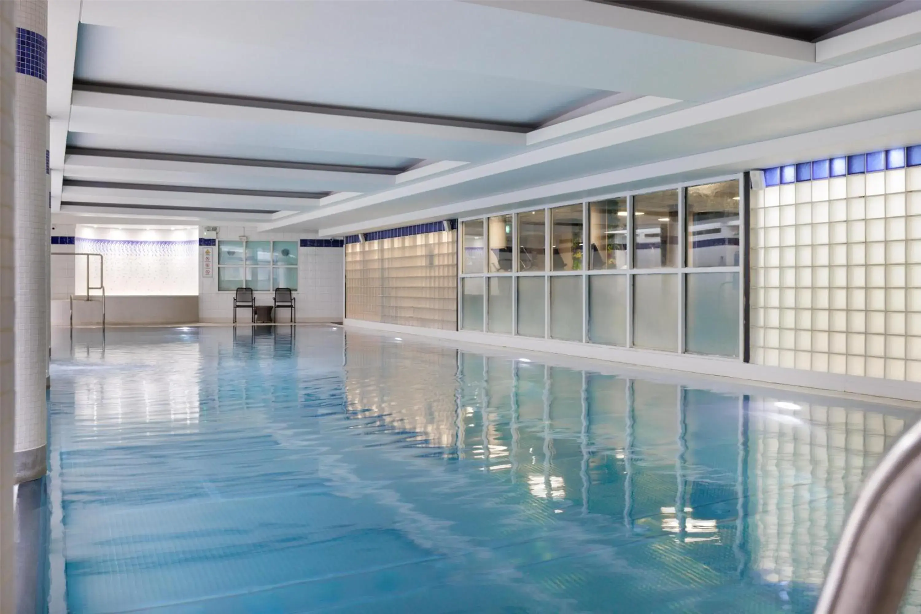 Pool view in Hilton Cardiff Pool view in Hilton Cardiff