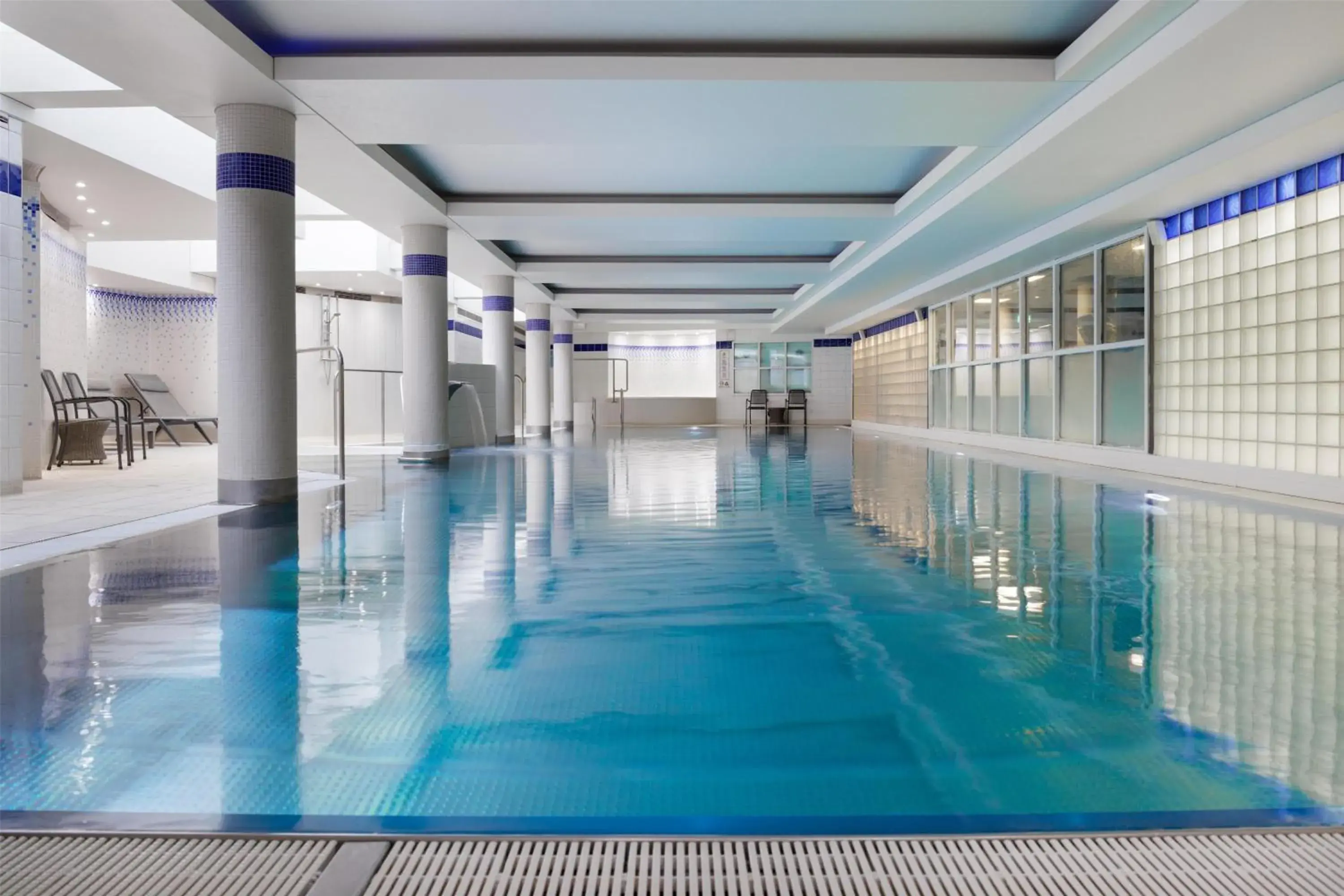 Pool view in Hilton Cardiff Pool view in Hilton Cardiff