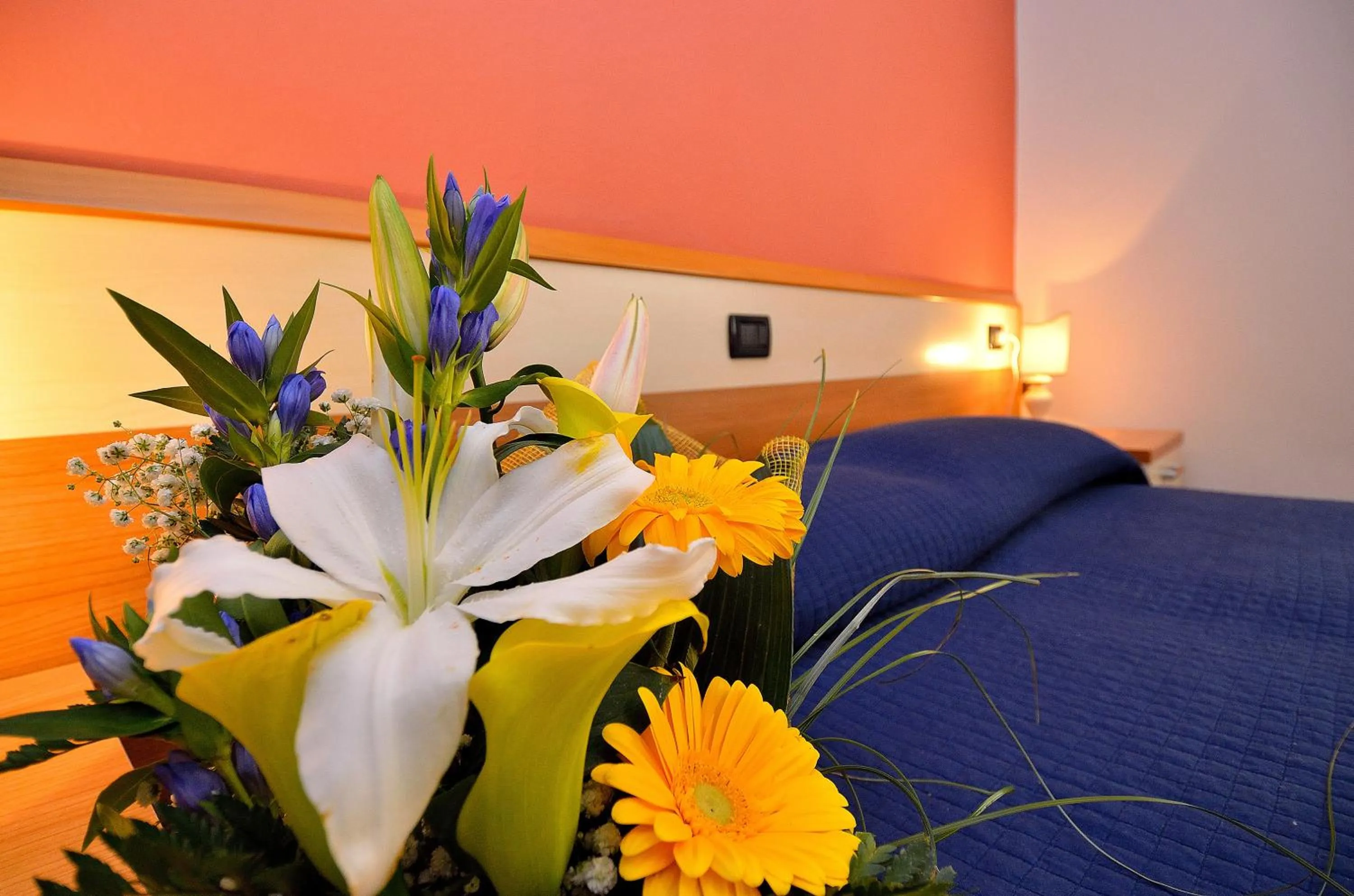 Decorative detail, Bed in Hotel Amba Alagi