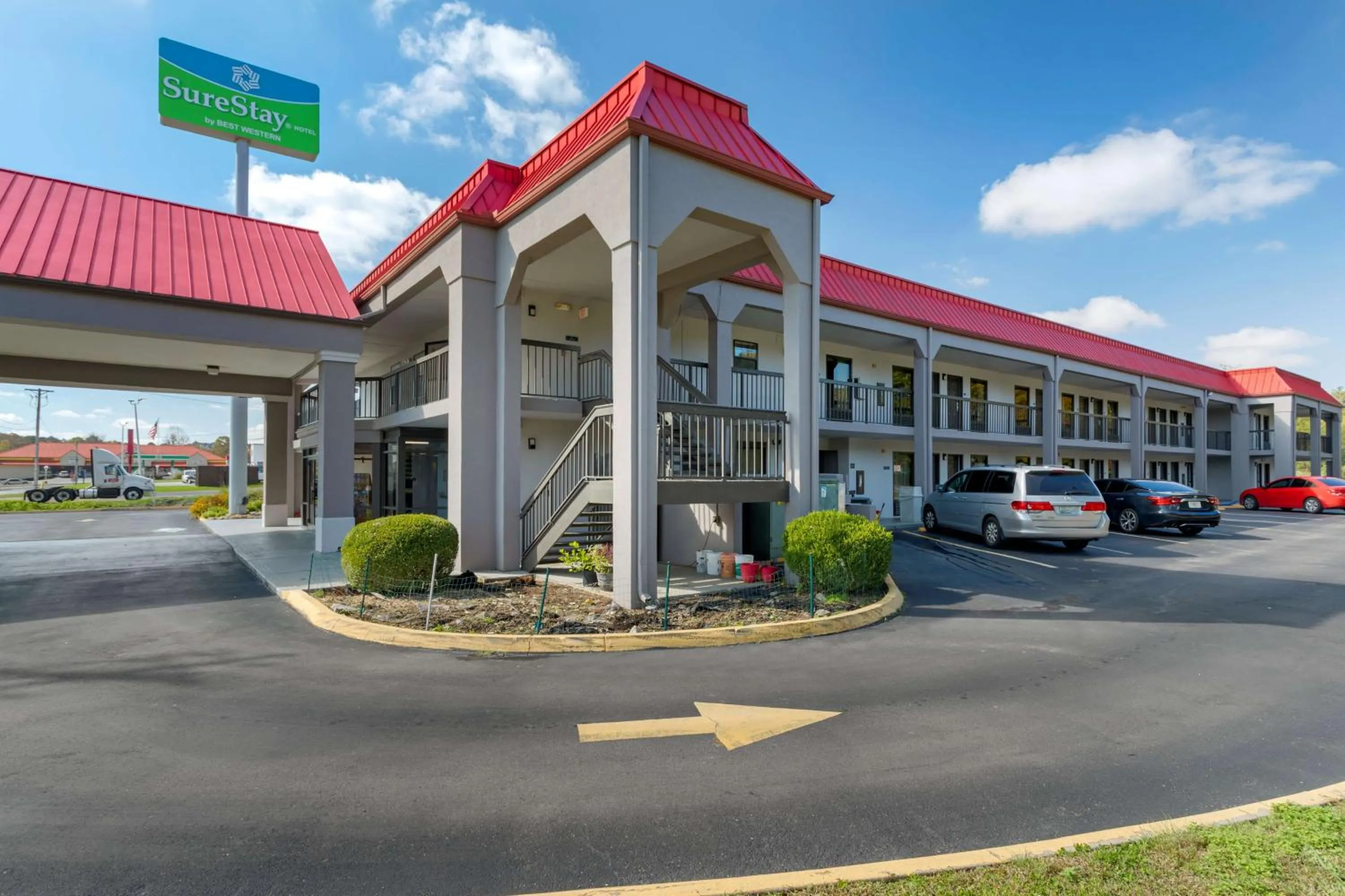 Property building in SureStay Hotel by Best Western Lenoir City