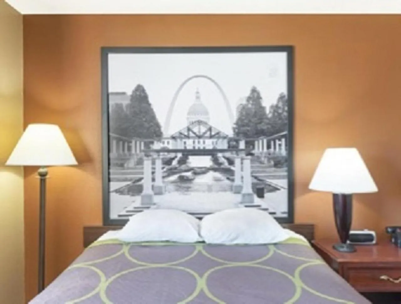 Bed in Super 8 by Wyndham Poplar Bluff Missouri