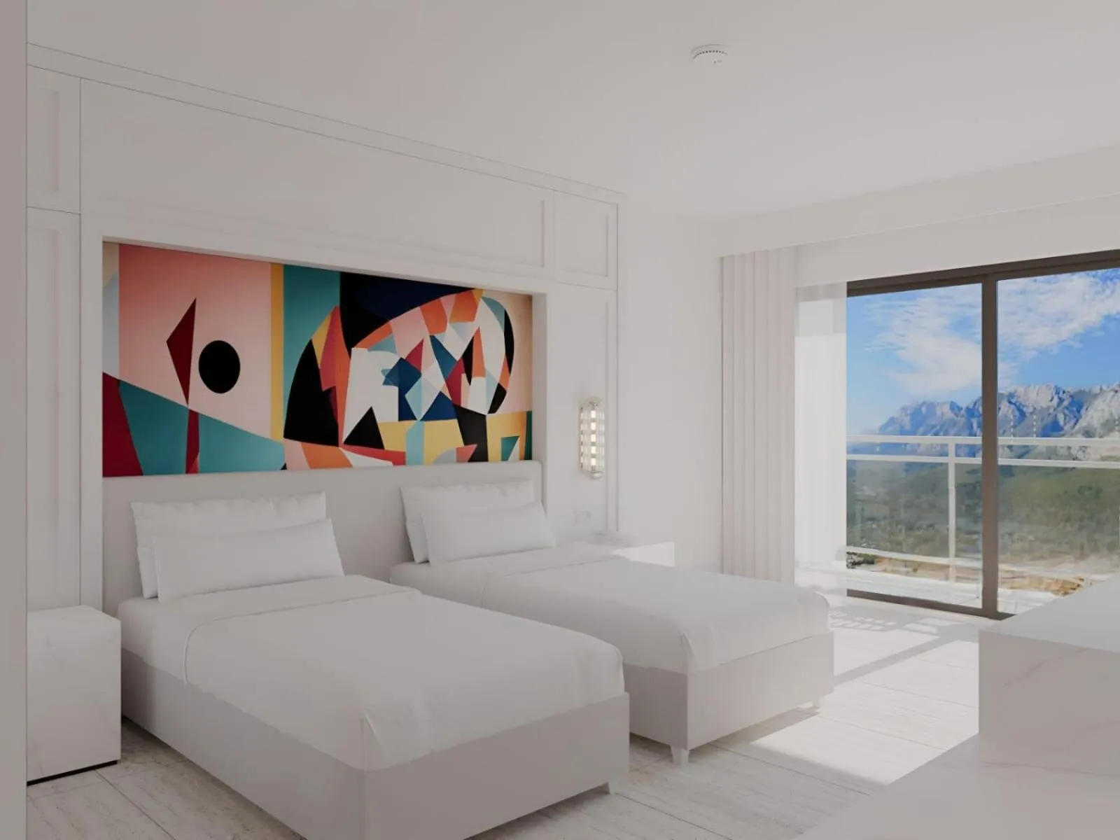 Mountain view, Bed in Amara Luxury Resort & Villas
