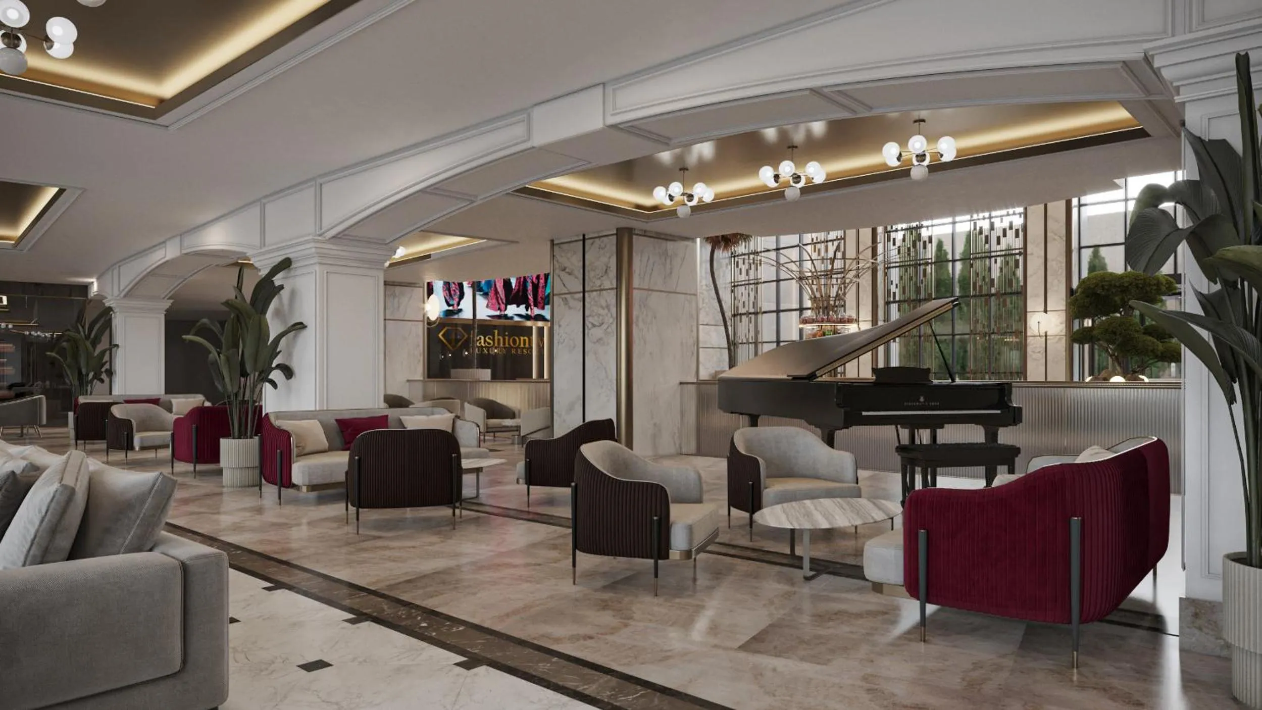 Lobby or reception in FashionTV Luxe Resort