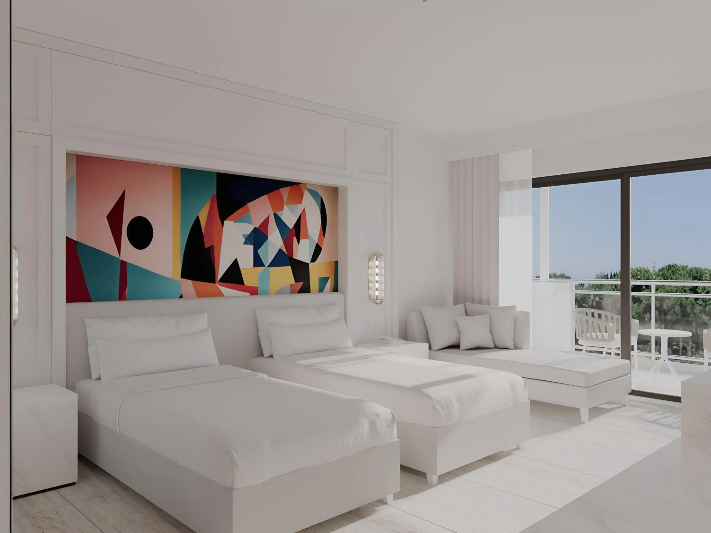 Natural landscape, Bed in Amara Luxury Resort & Villas