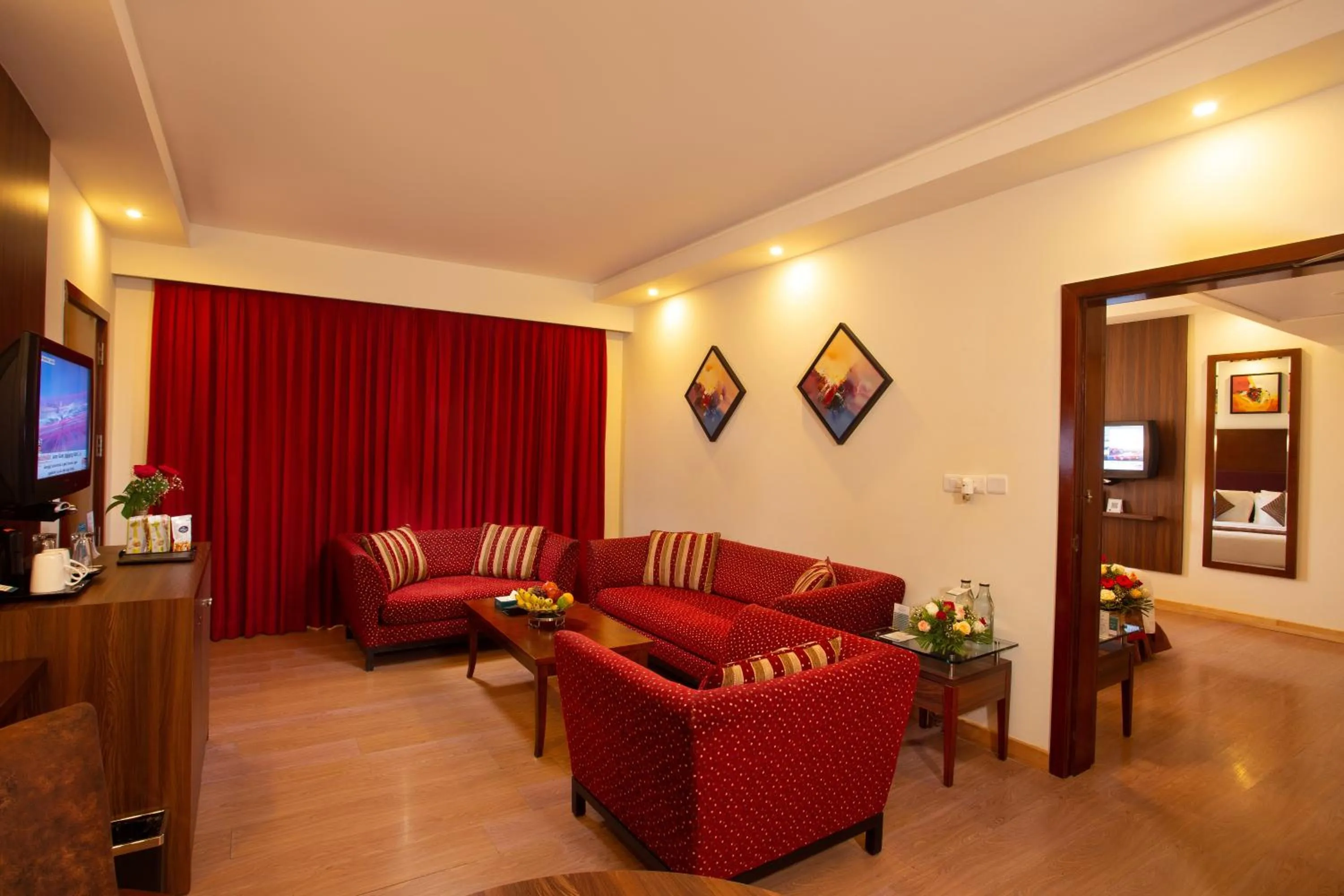 Living room in Gokulam Park Coimbatore