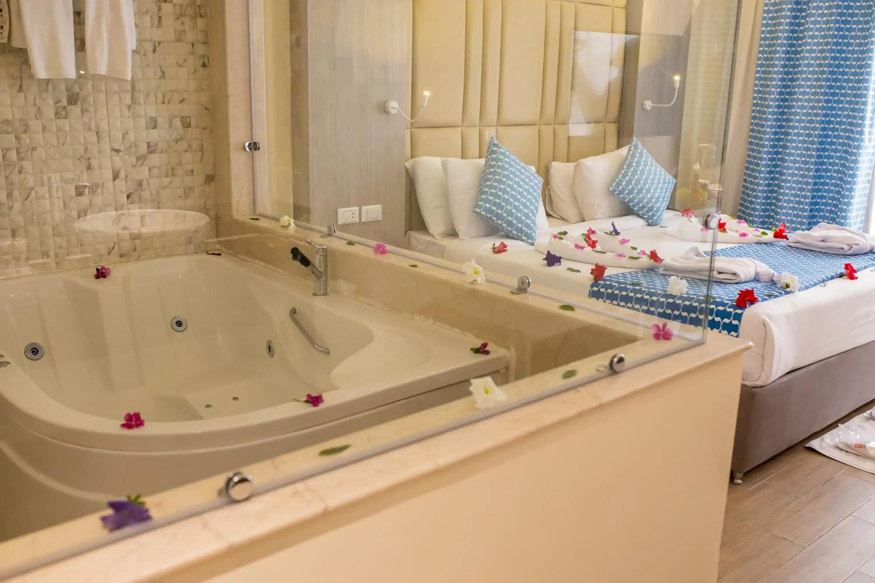 Bathroom, Bed in Bellagio Beach Resort & Spa Bathroom, Bed in Bellagio Beach Resort & Spa