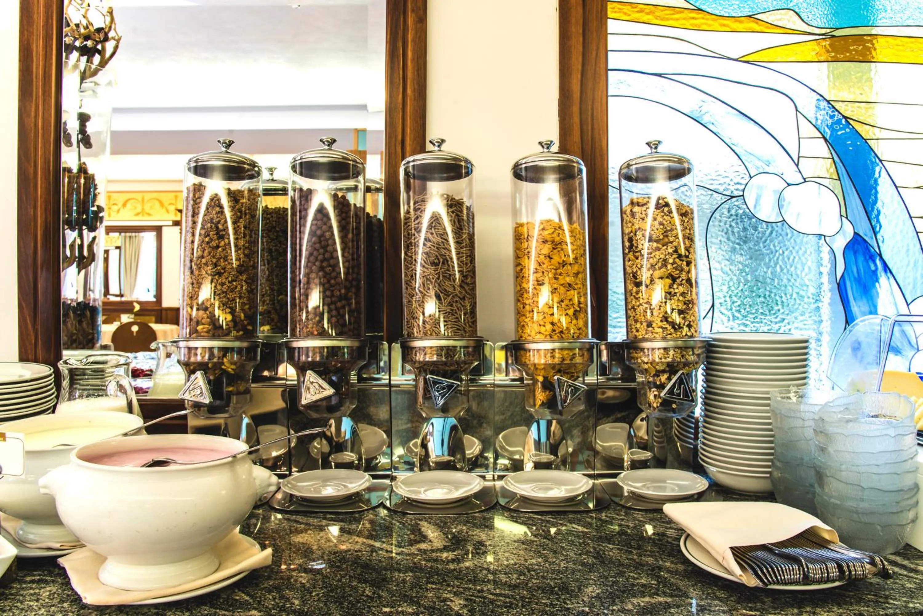 Continental breakfast in Hotel Miramare