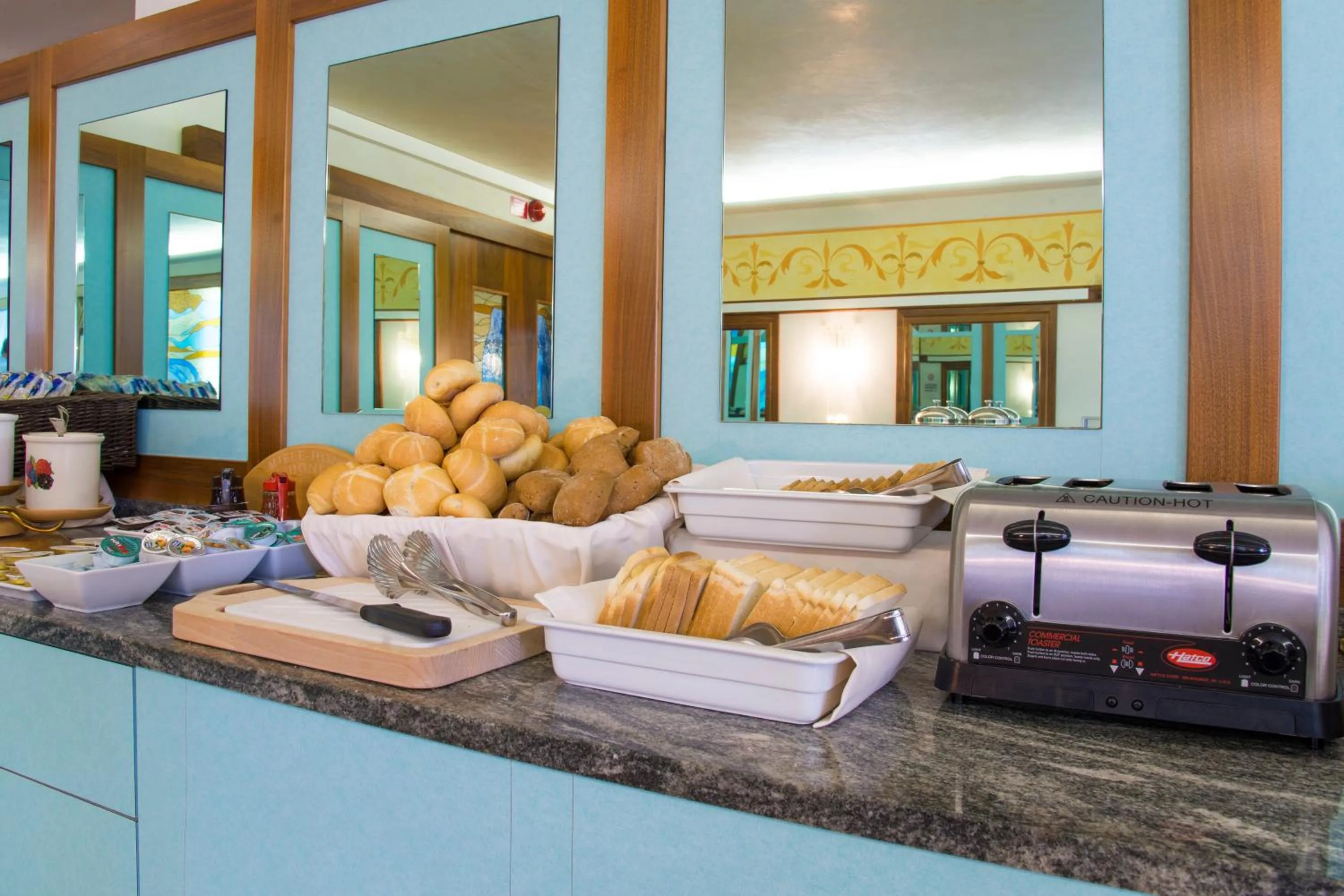 Continental breakfast in Hotel Miramare