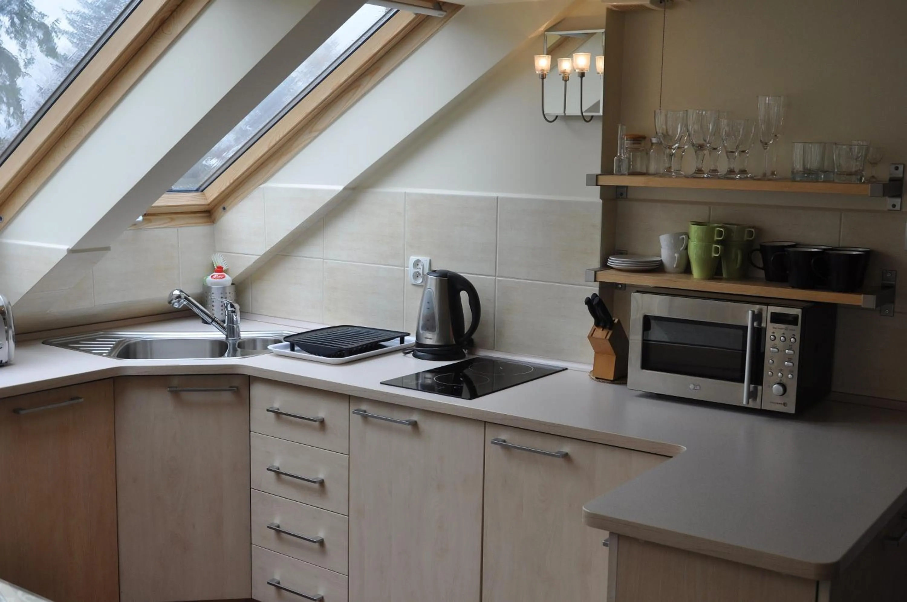 Kitchen or kitchenette in Willa Marma B&B