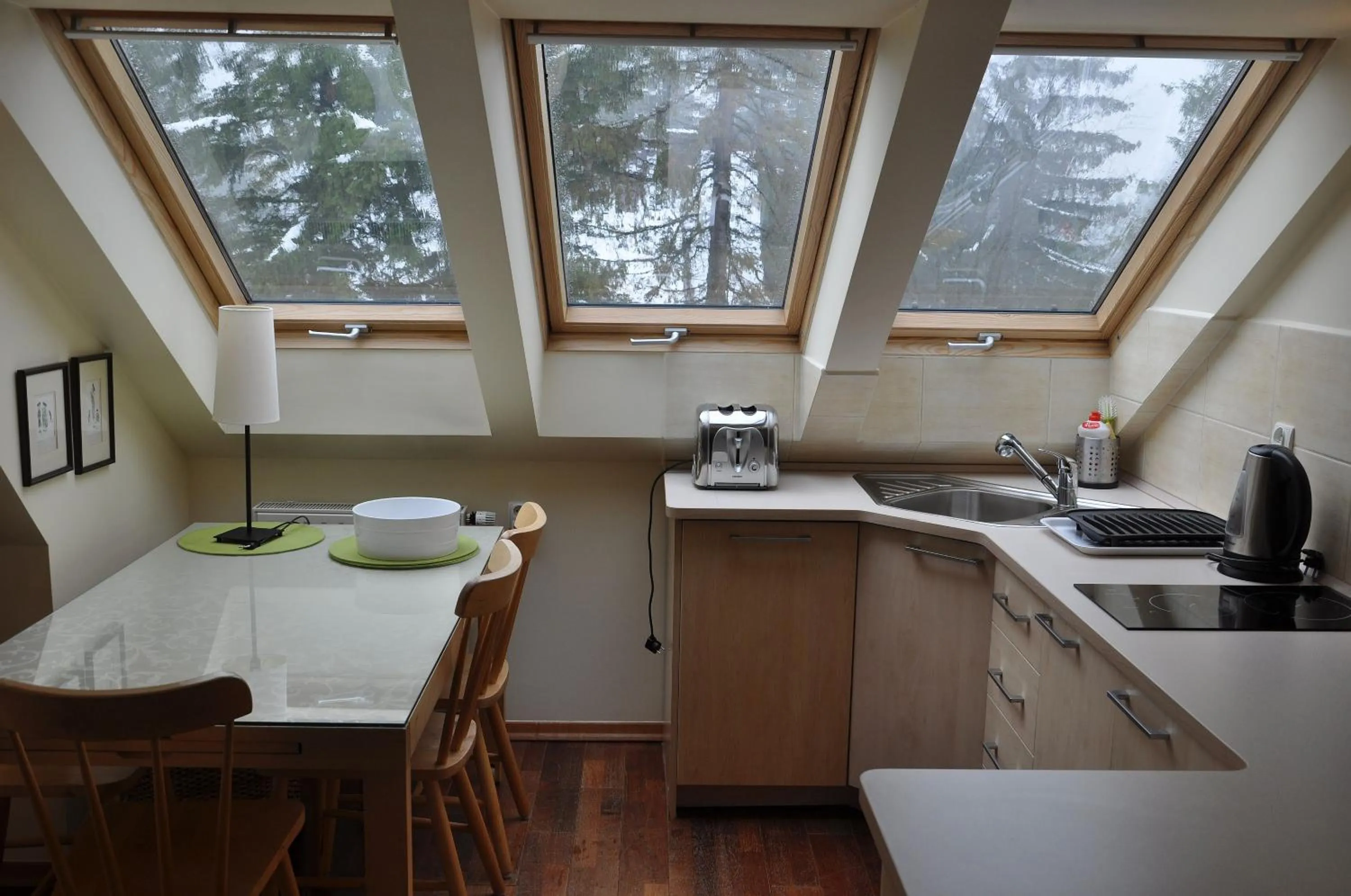 Kitchen or kitchenette in Willa Marma B&B